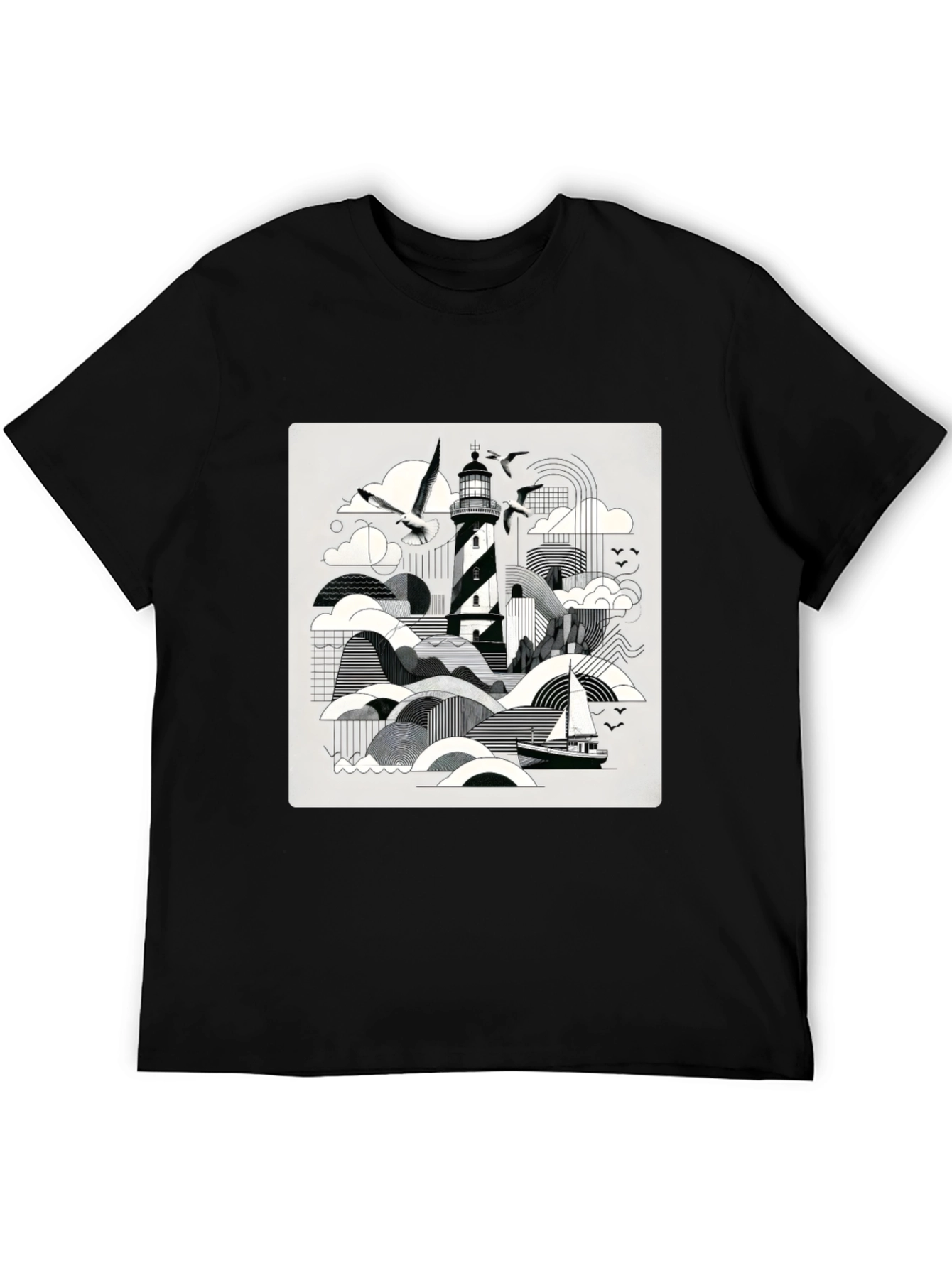 Coastal Lighthouse Graphic Tee