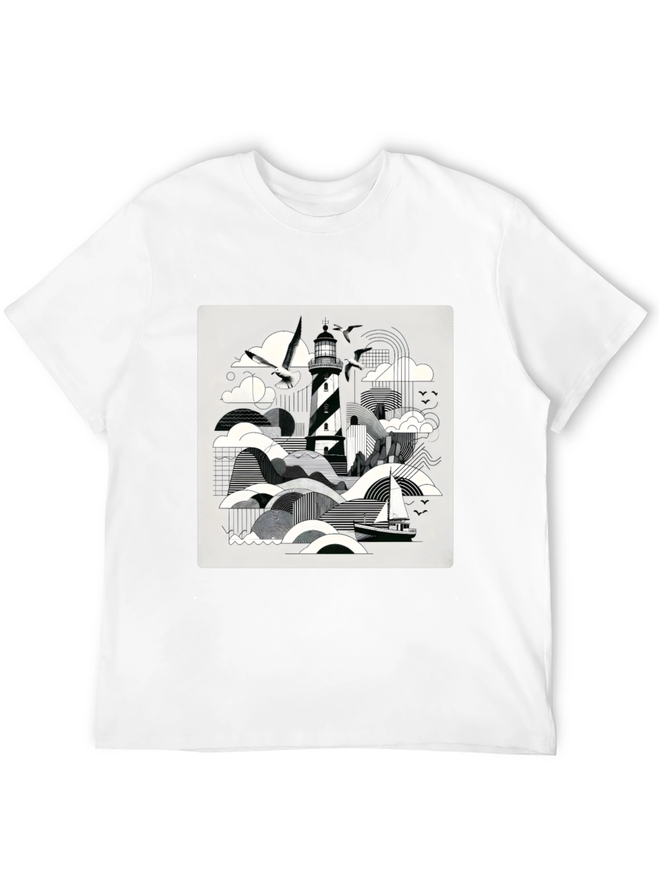 Coastal Lighthouse Graphic Tee