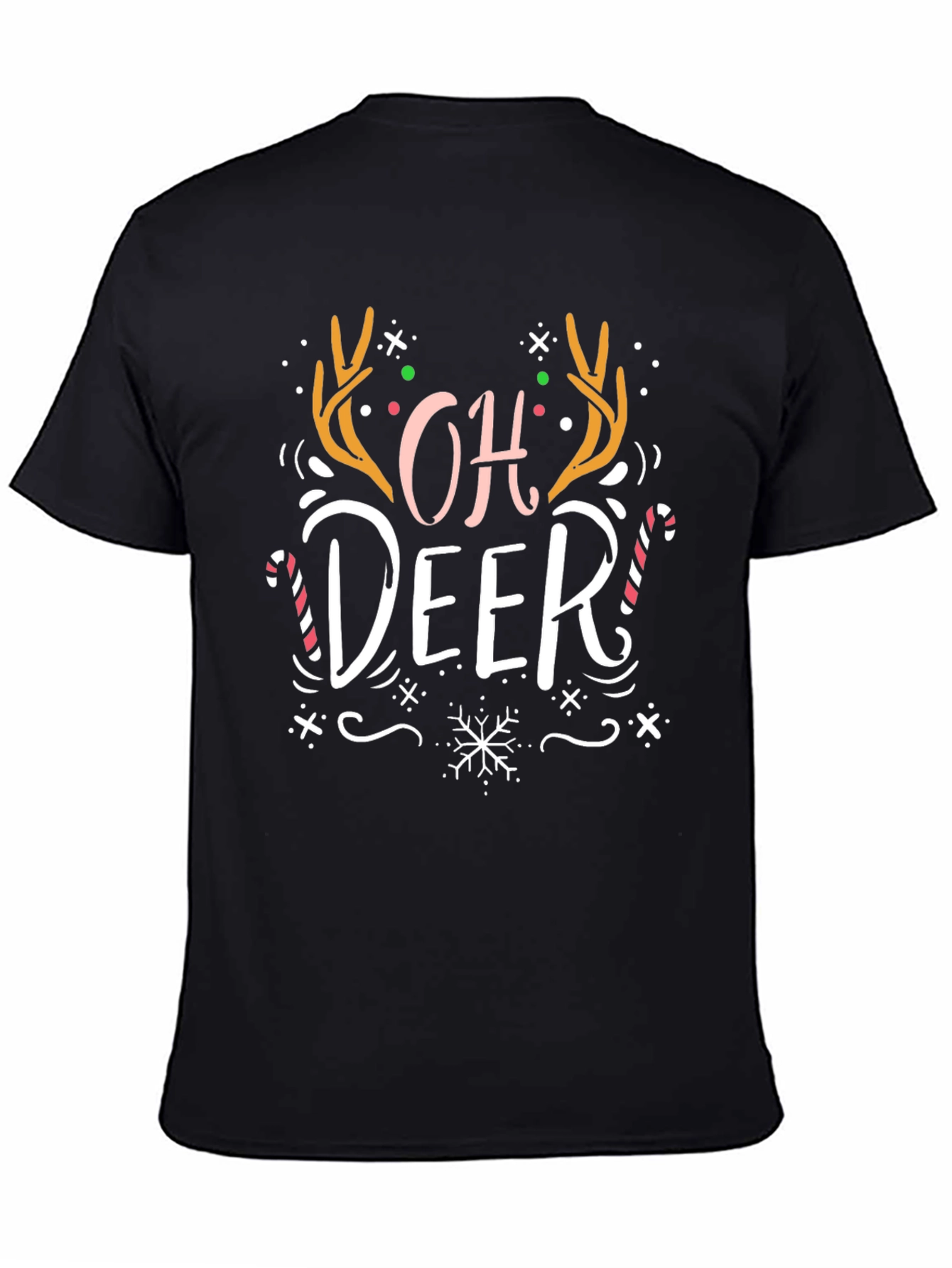Oh Deer! Christmas Graphic Print Tee