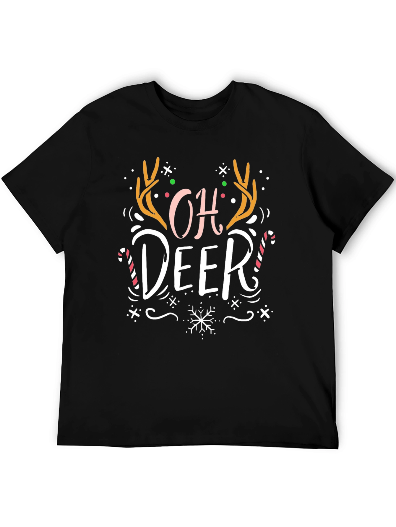 Oh Deer! Christmas Graphic Print Tee