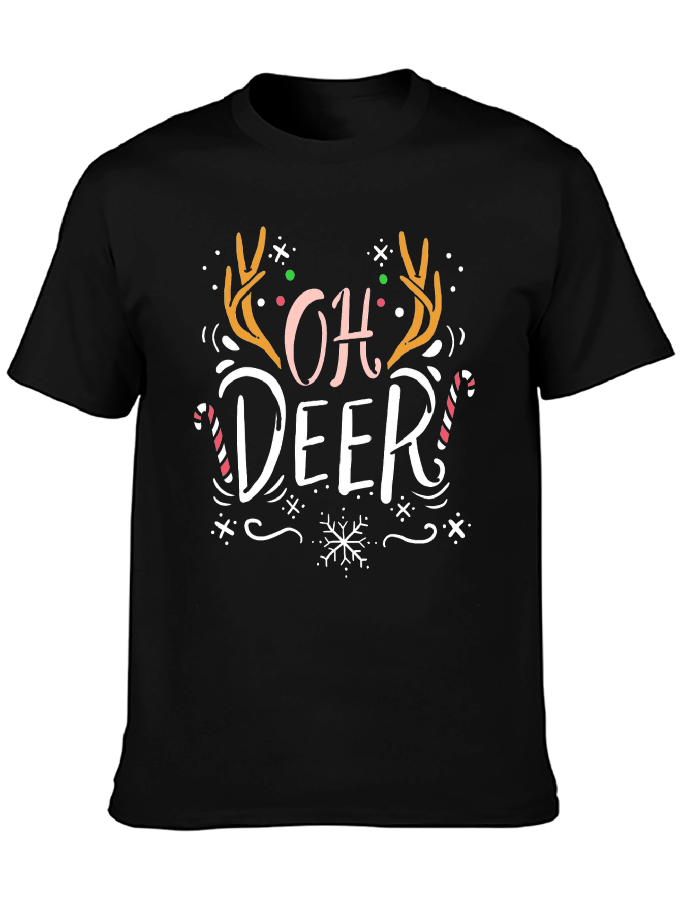 Oh Deer! Christmas Graphic Print Tee