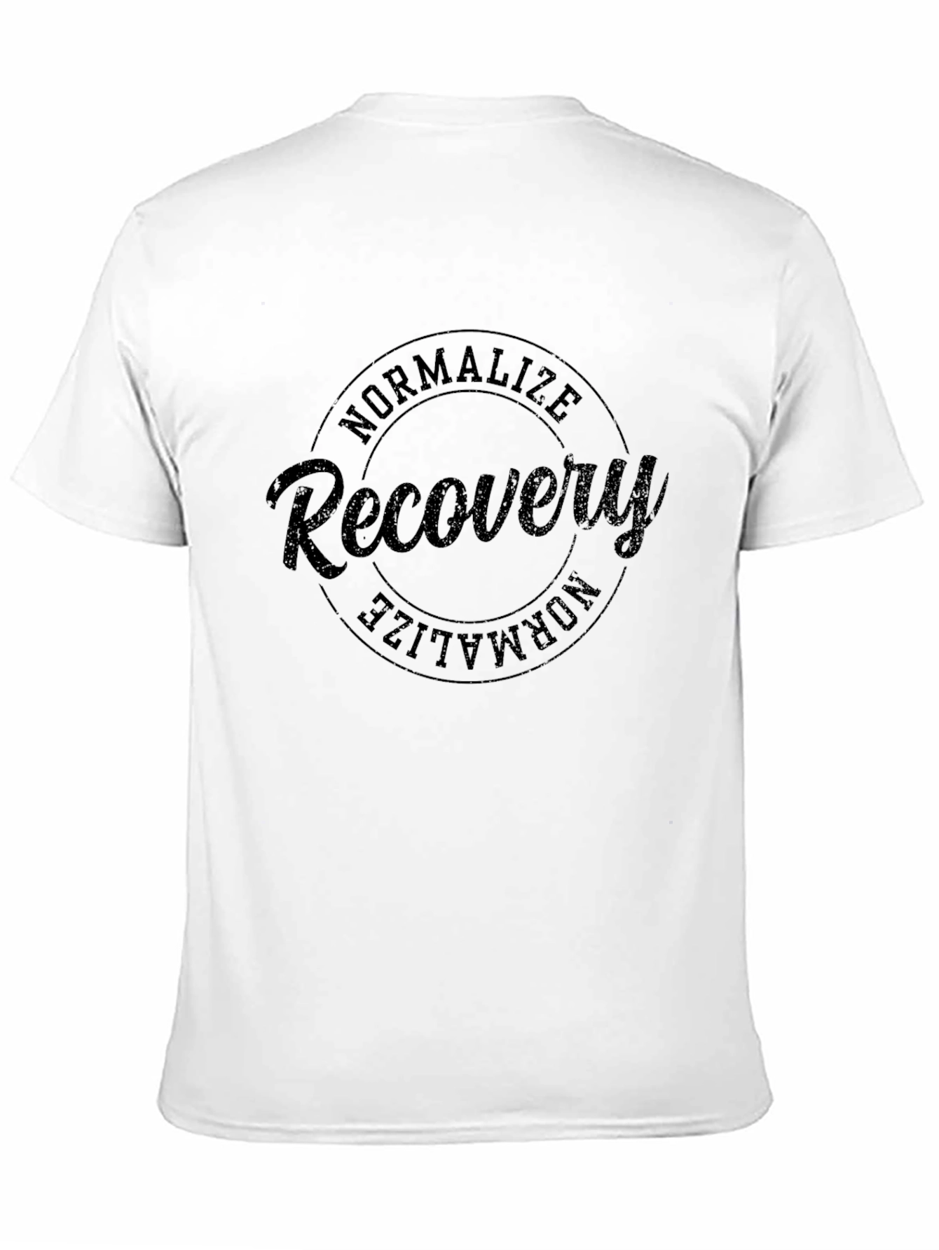 Normalize Recovery Black Graphic T-Shirt