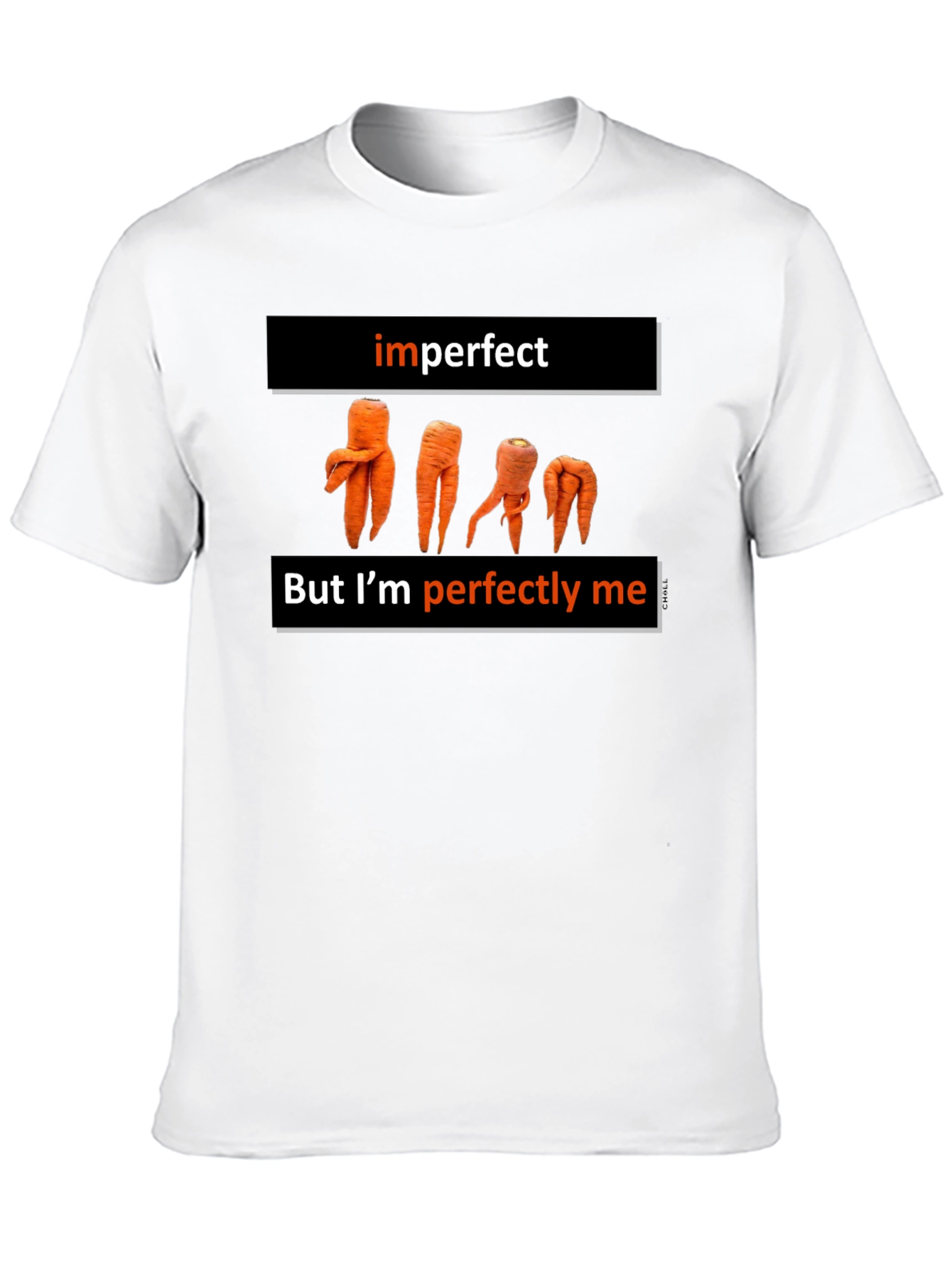 Imperfectly Me Black T-Shirt