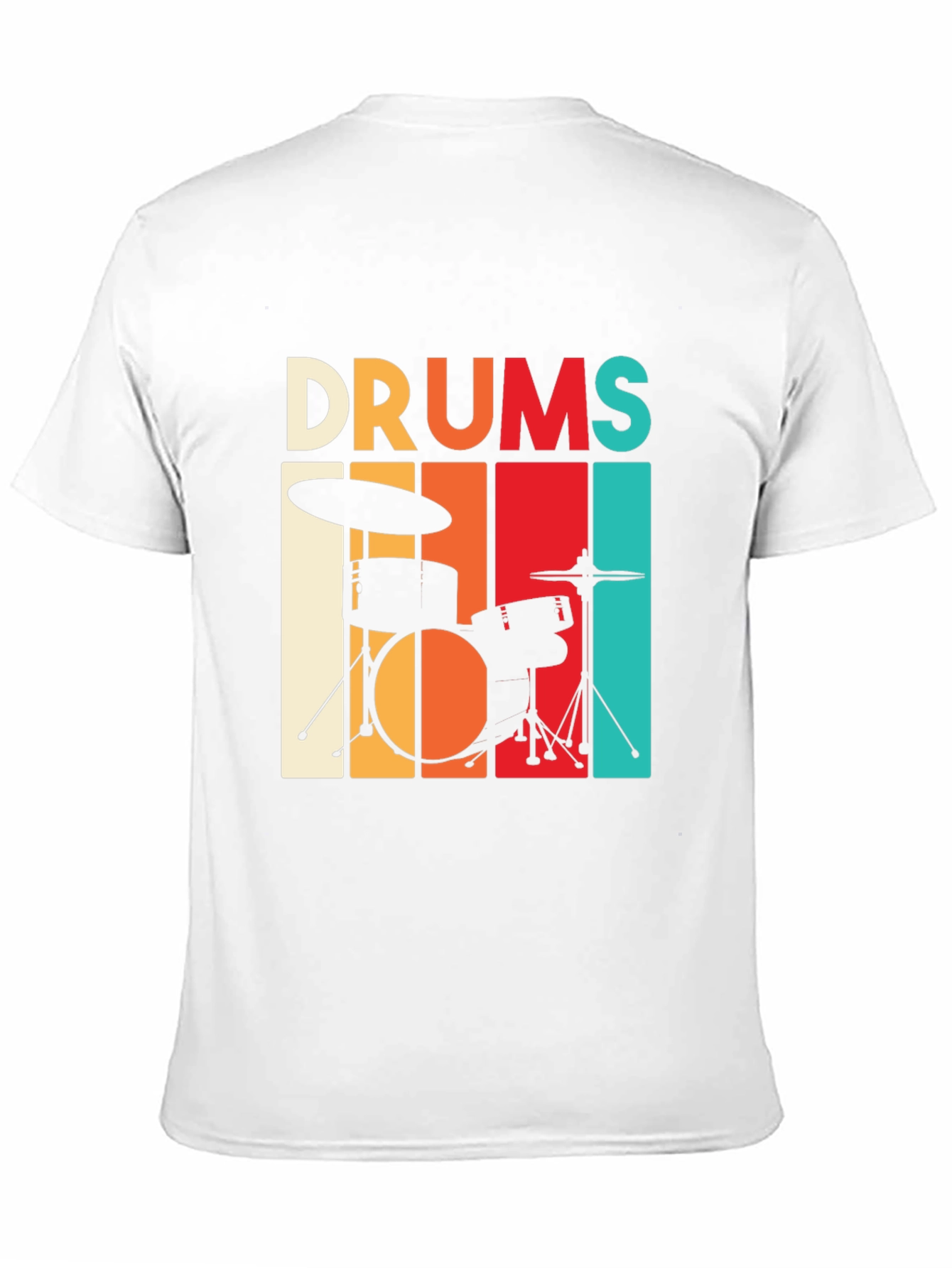 Retro Drums Graphic T-Shirt - Music Lover Tee