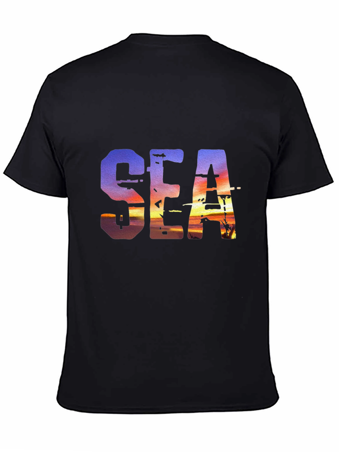 Sunset Sea Graphic T-Shirt - Unique Design