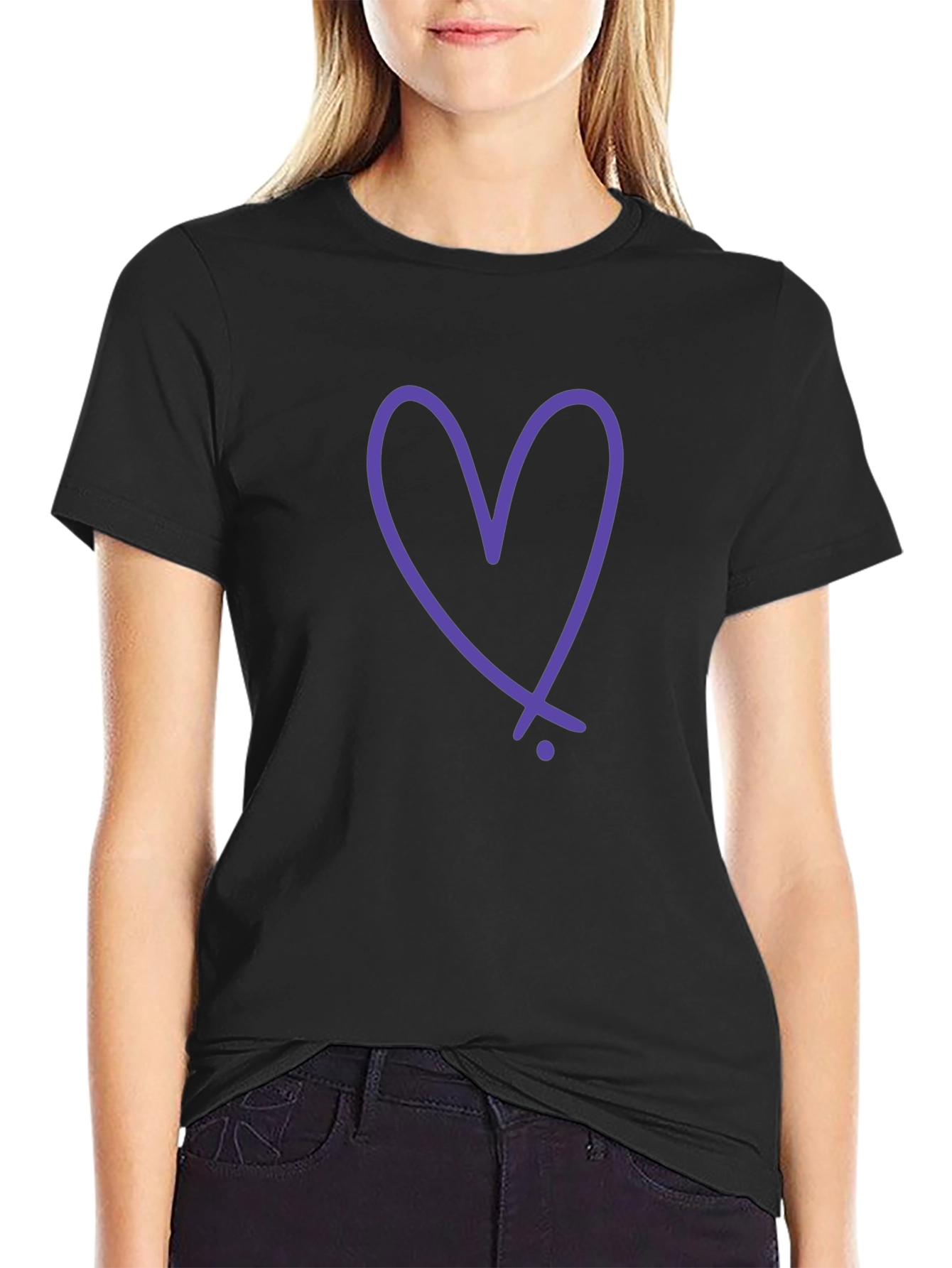 Heart Graphic Tee - Casual Style