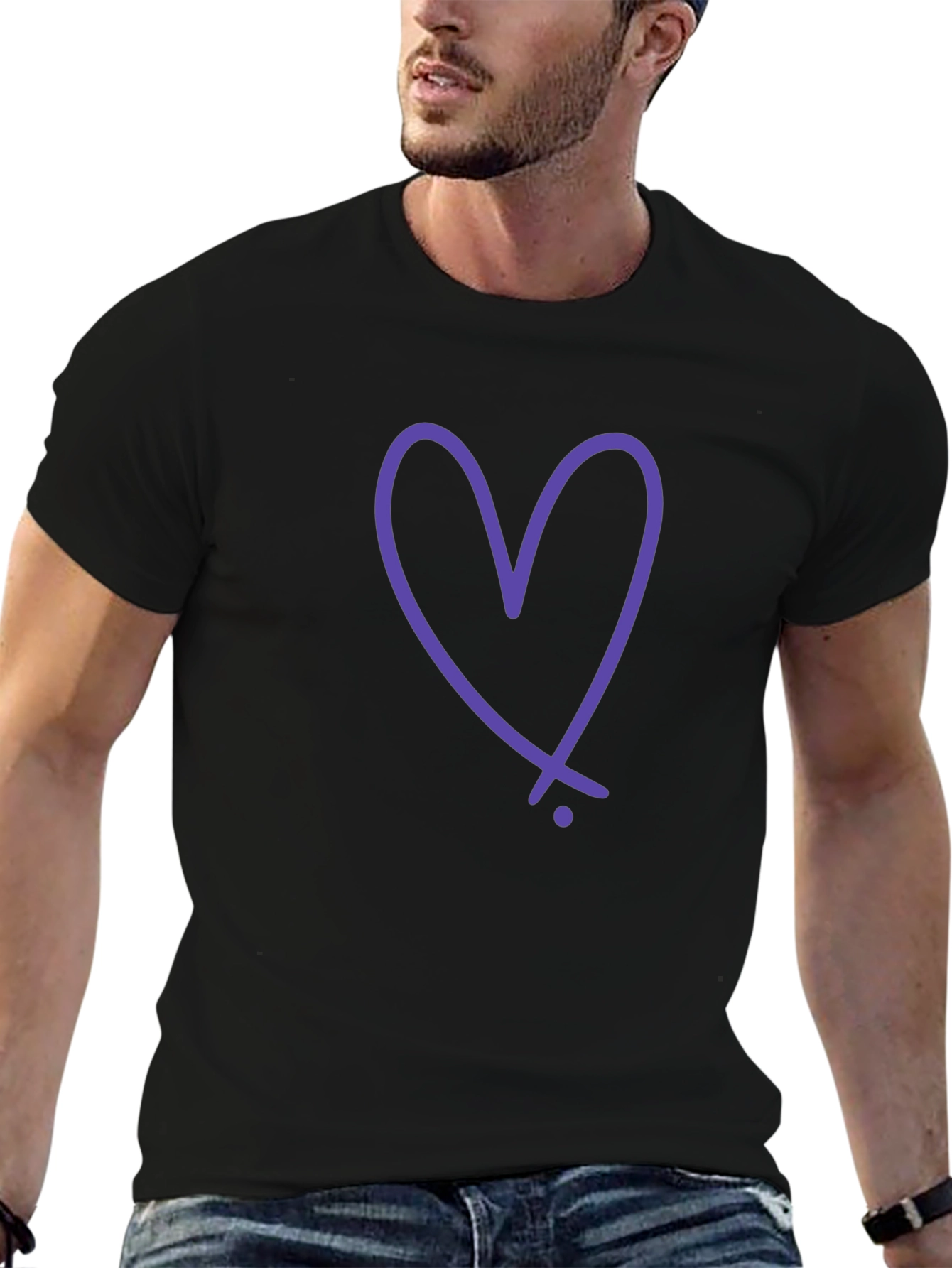 Heart Graphic Tee - Casual Style