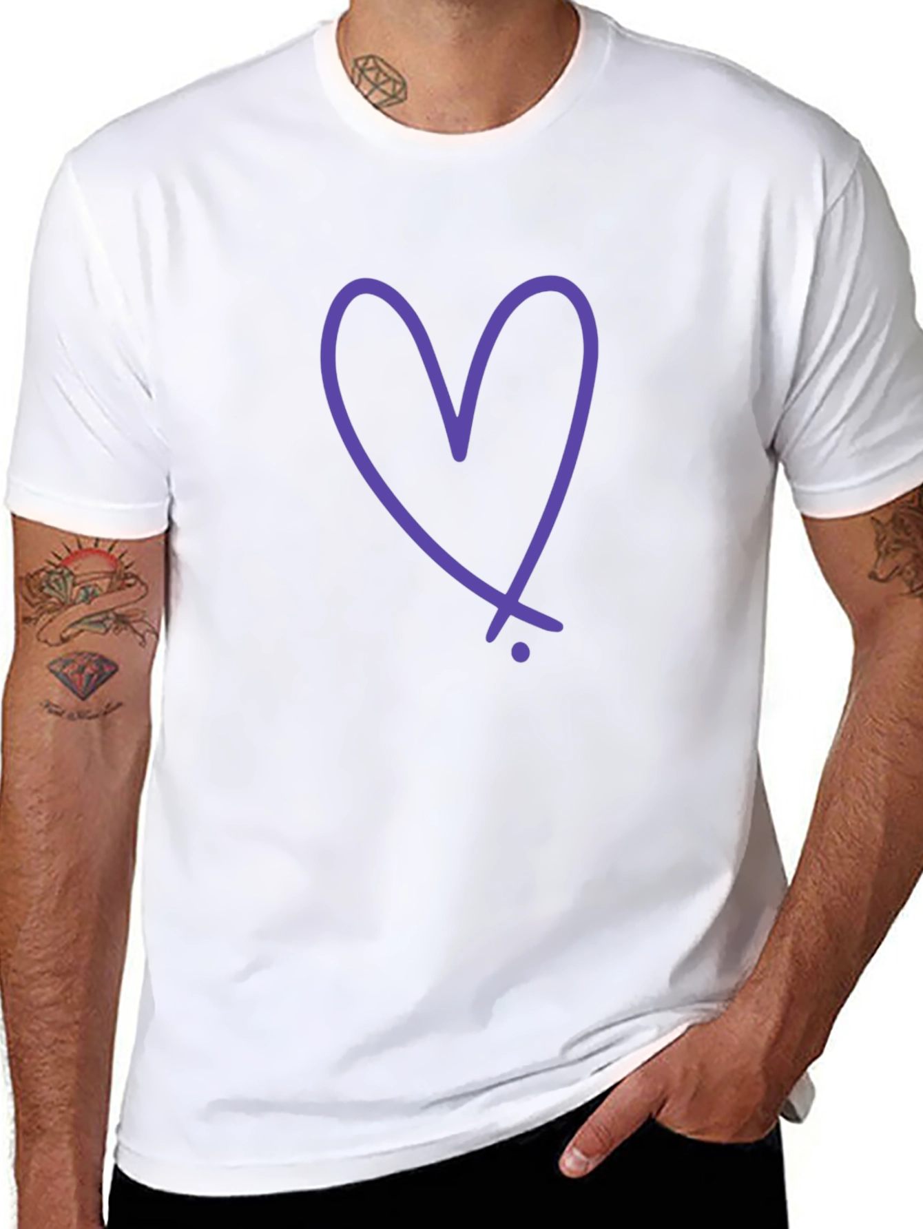 Heart Graphic Tee - Casual Style