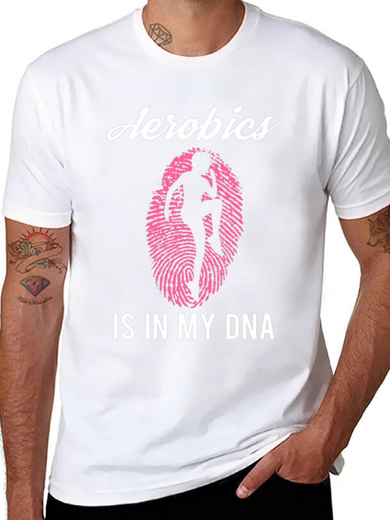 Aerobics is in My DNA Black T-Shirt