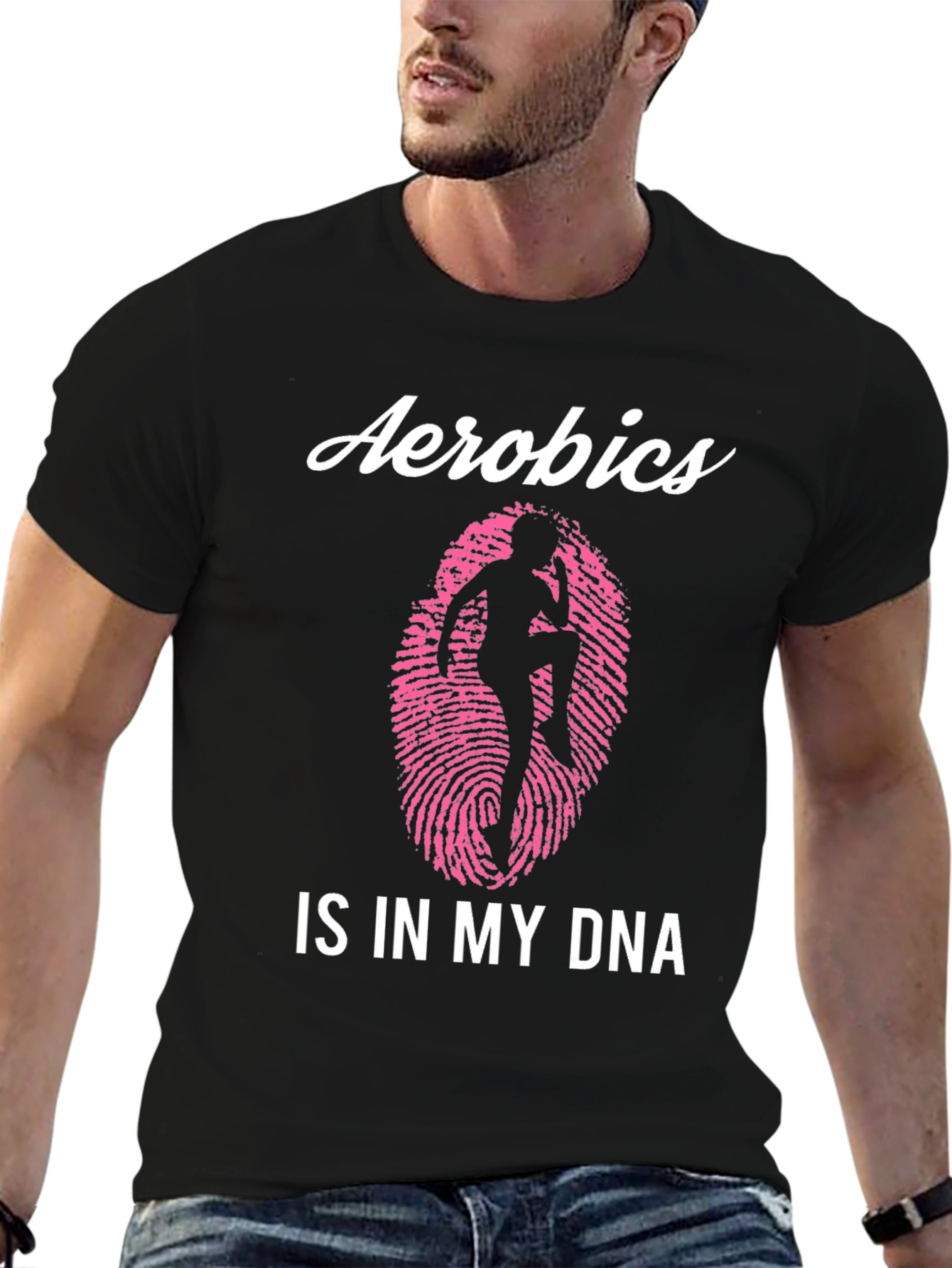 Aerobics is in My DNA Black T-Shirt