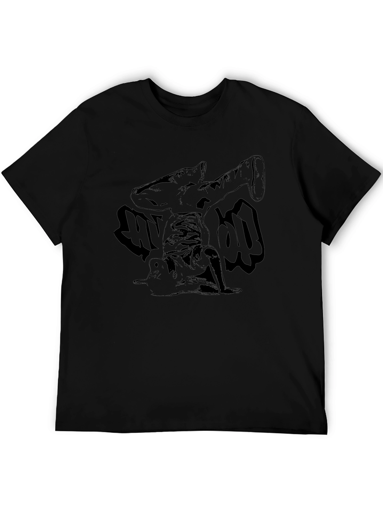 Black Hip Hop Graphic Tee