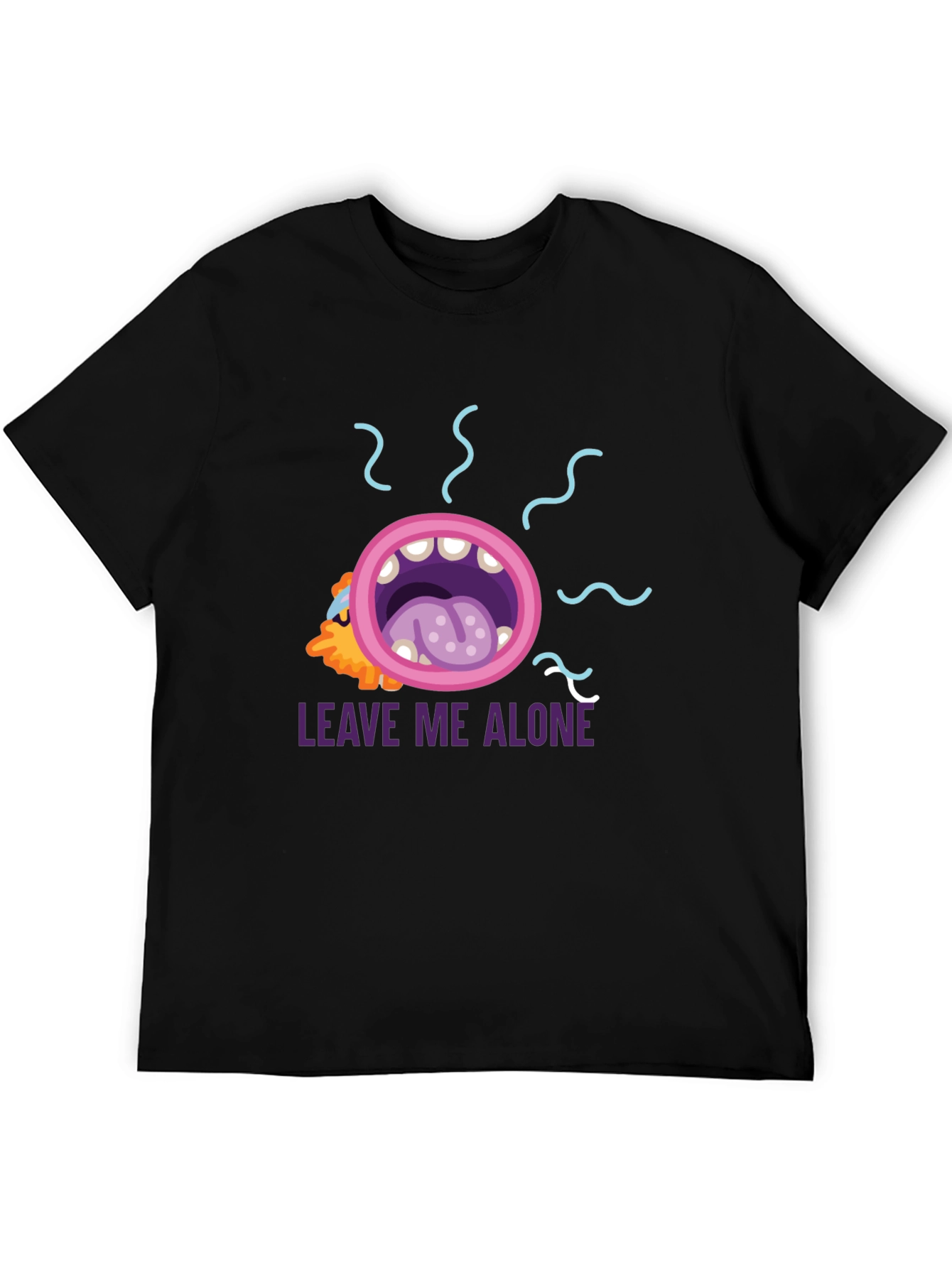 Leave Me Alone Graphic Tee - Black