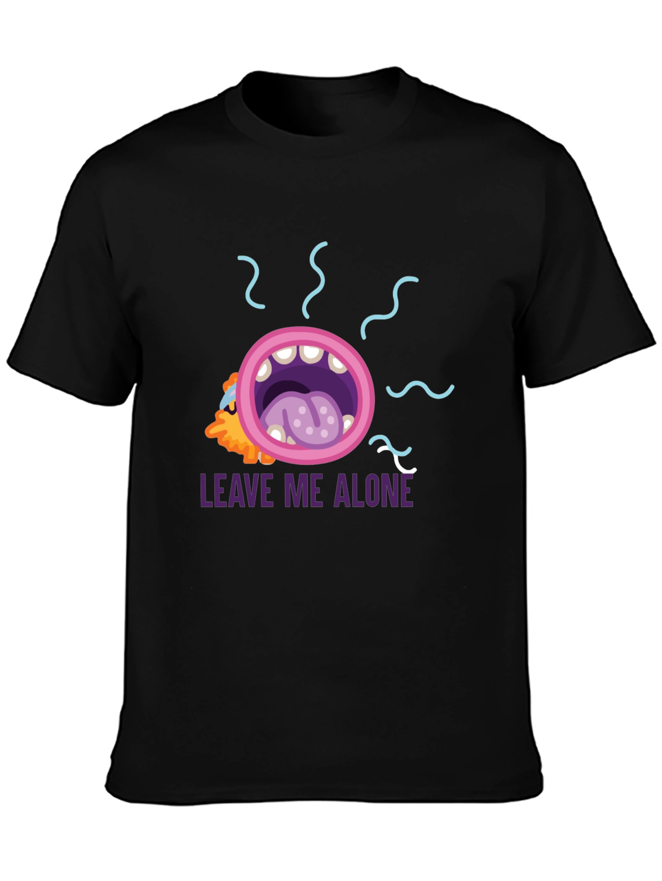 Leave Me Alone Graphic Tee - Black