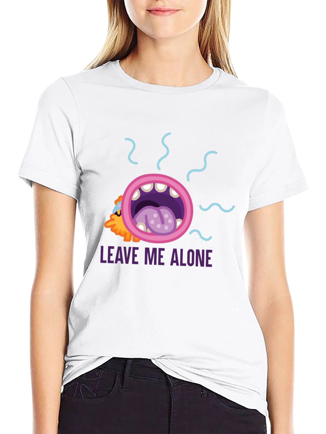 Leave Me Alone Graphic Tee - Black