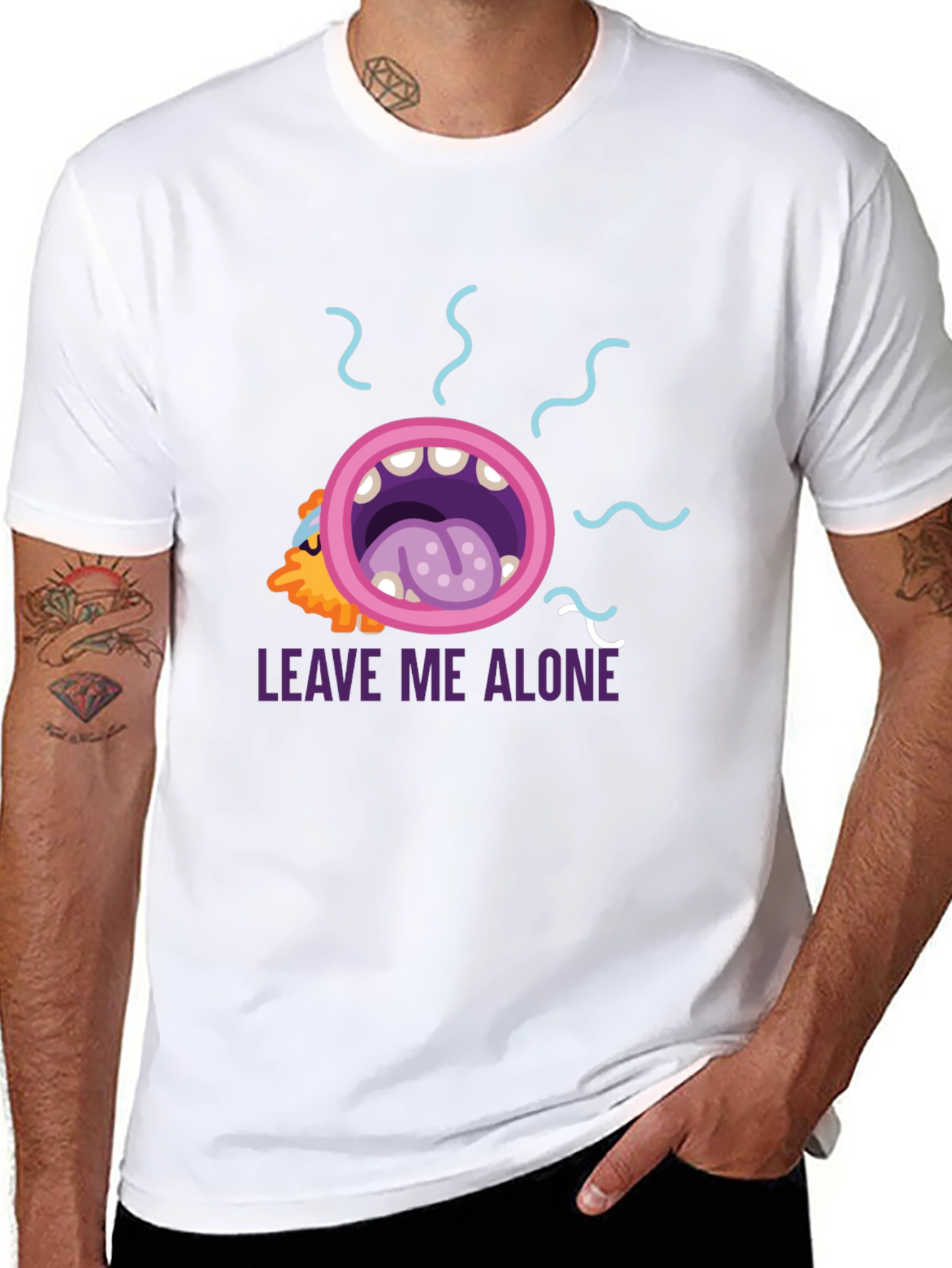 Leave Me Alone Graphic Tee - Black