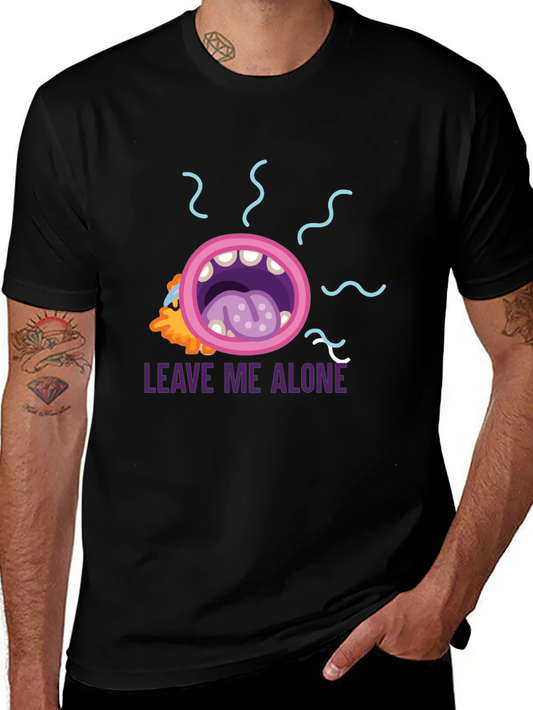 Leave Me Alone Graphic Tee - Black