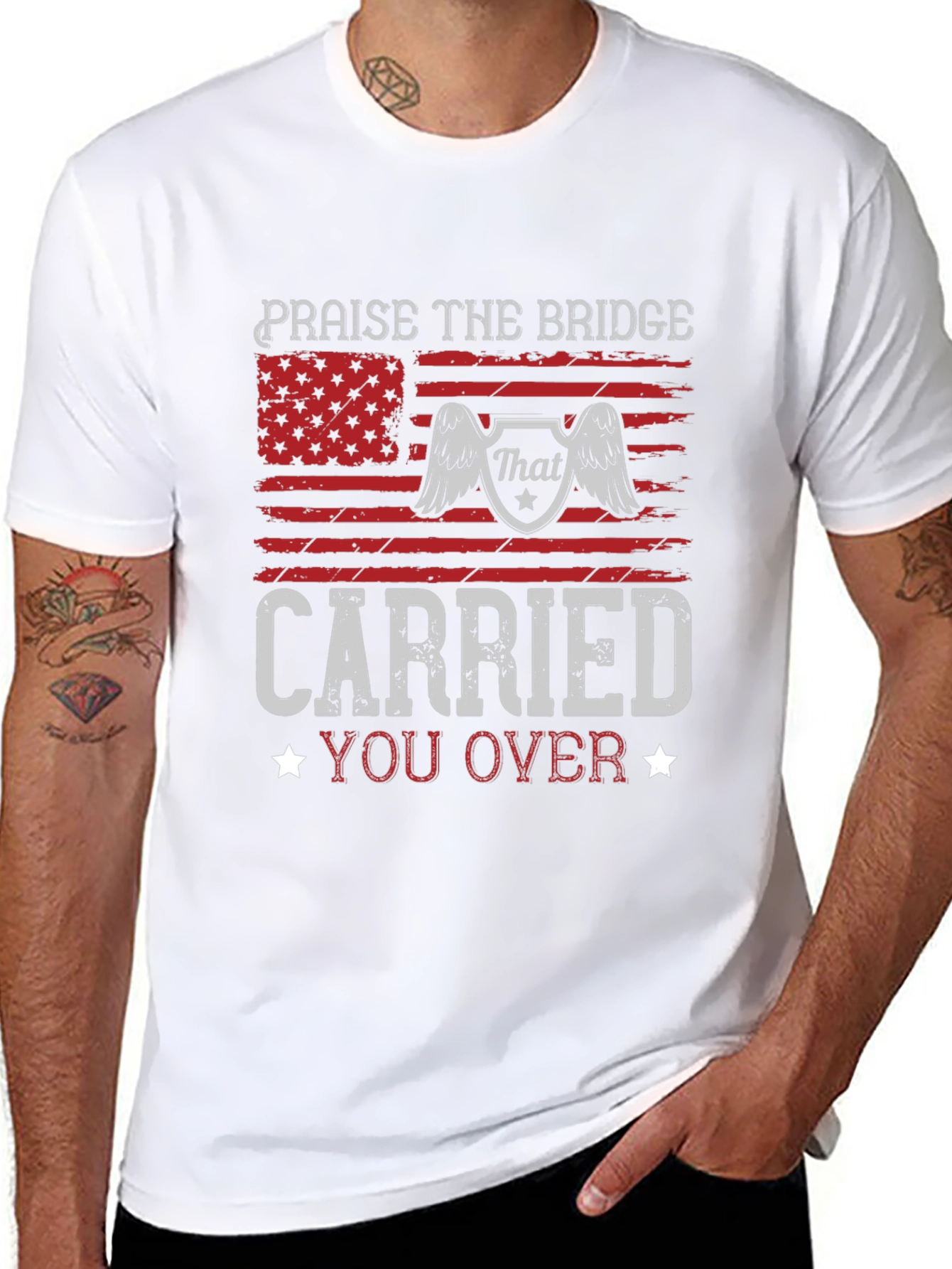 Praise The Bridge Carried You Over Graphic Tee
