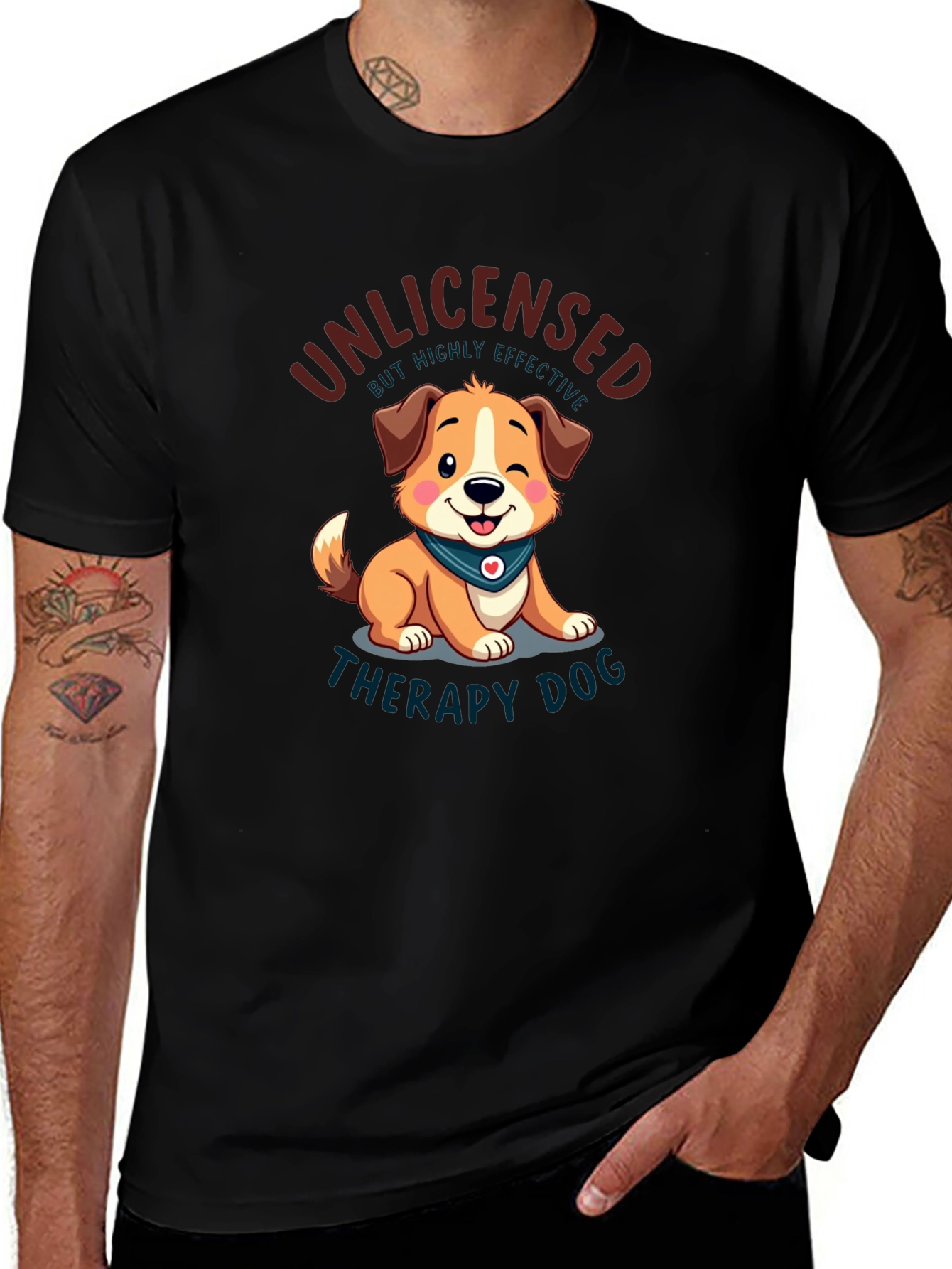 Unlicensed Therapy Dog Graphic Tee