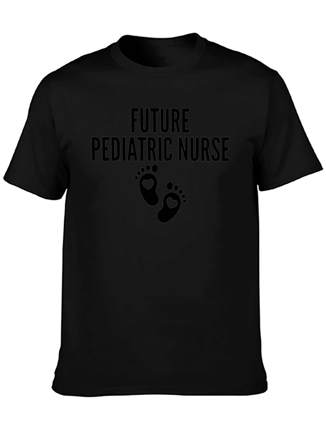 Future Pediatric Nurse T-Shirt - Cute Footprint Design