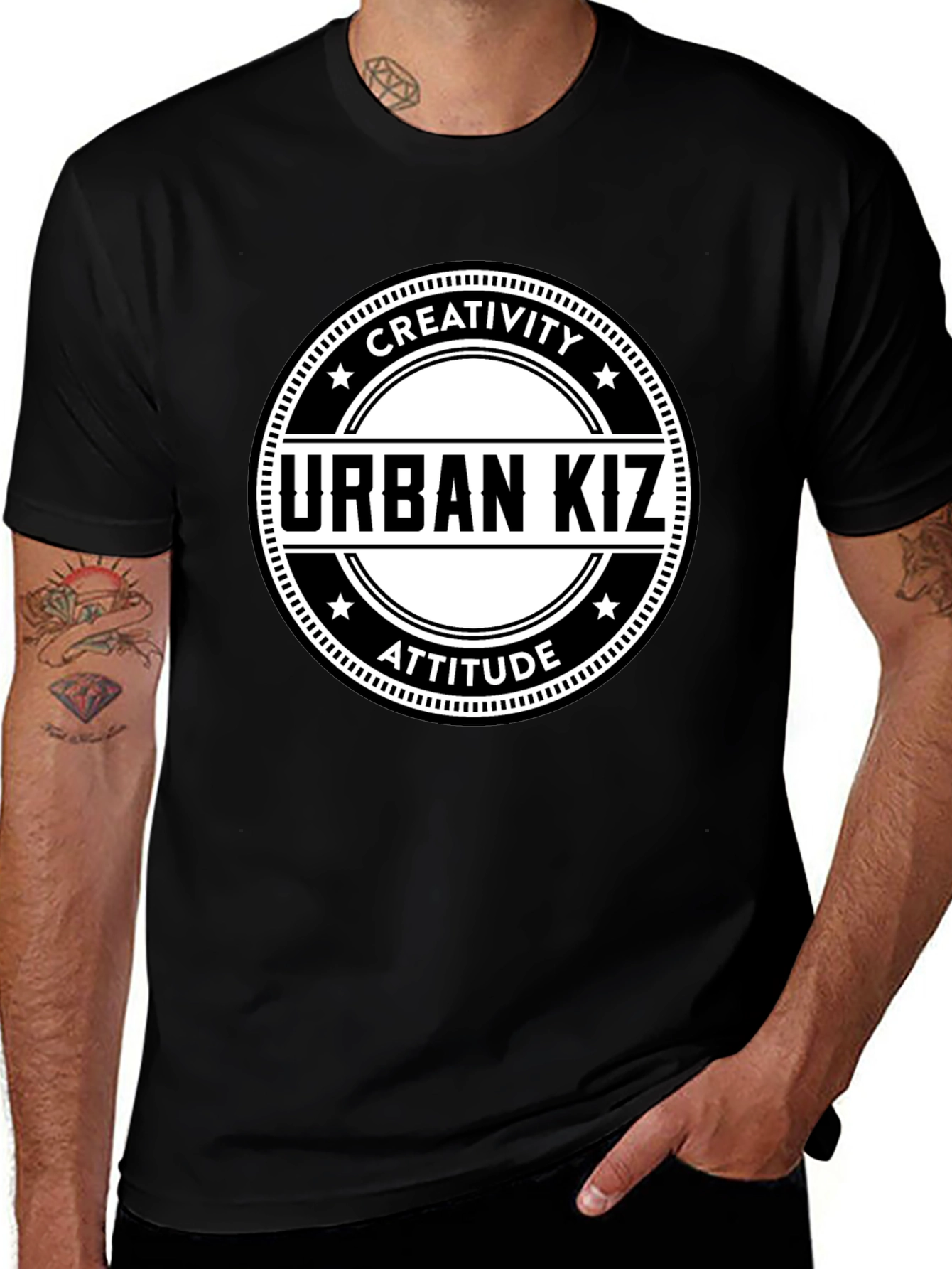Urban Kiz Creativity Attitude Black T-Shirt