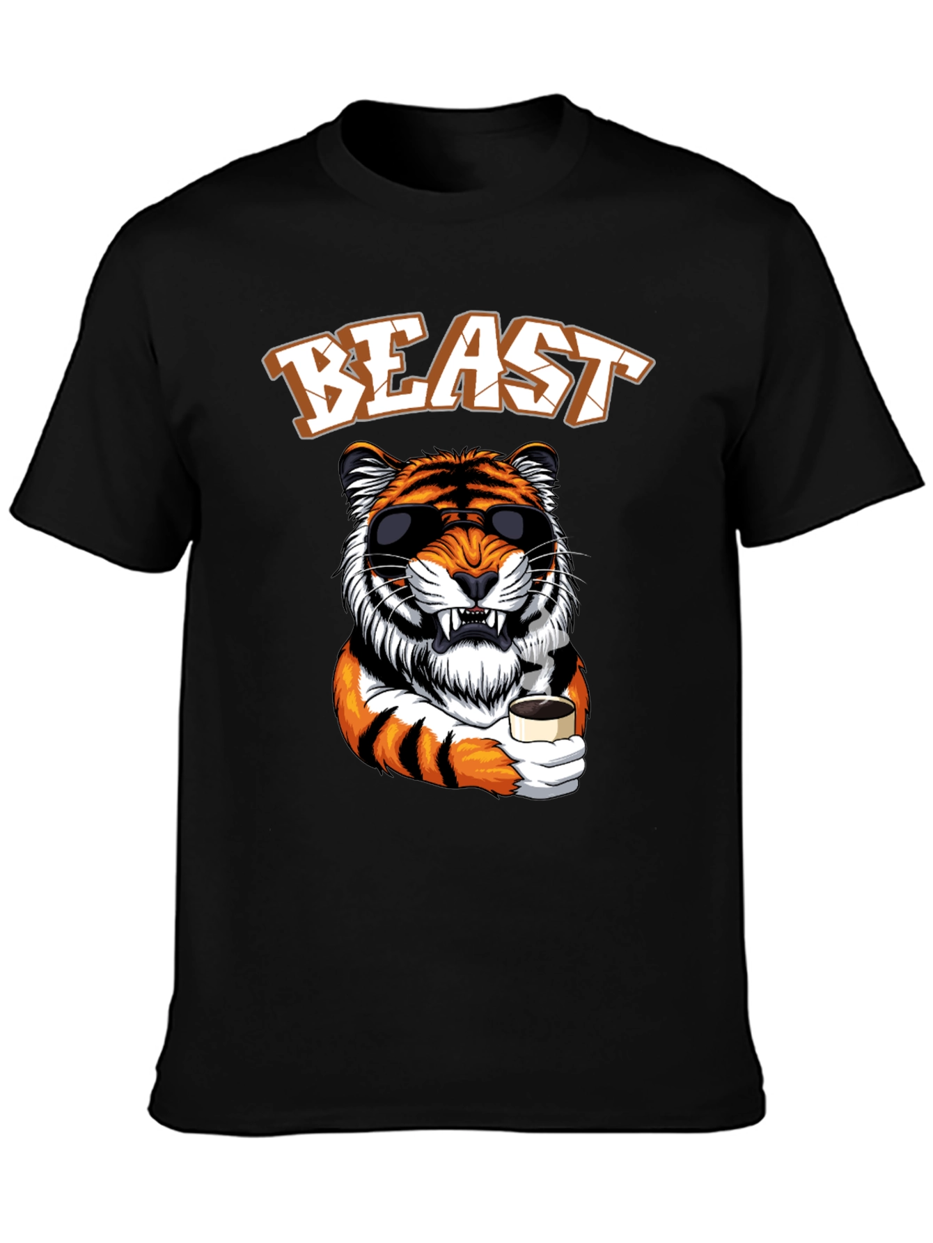 Beast Mode Tiger Graphic Tee - Cool Animal Design
