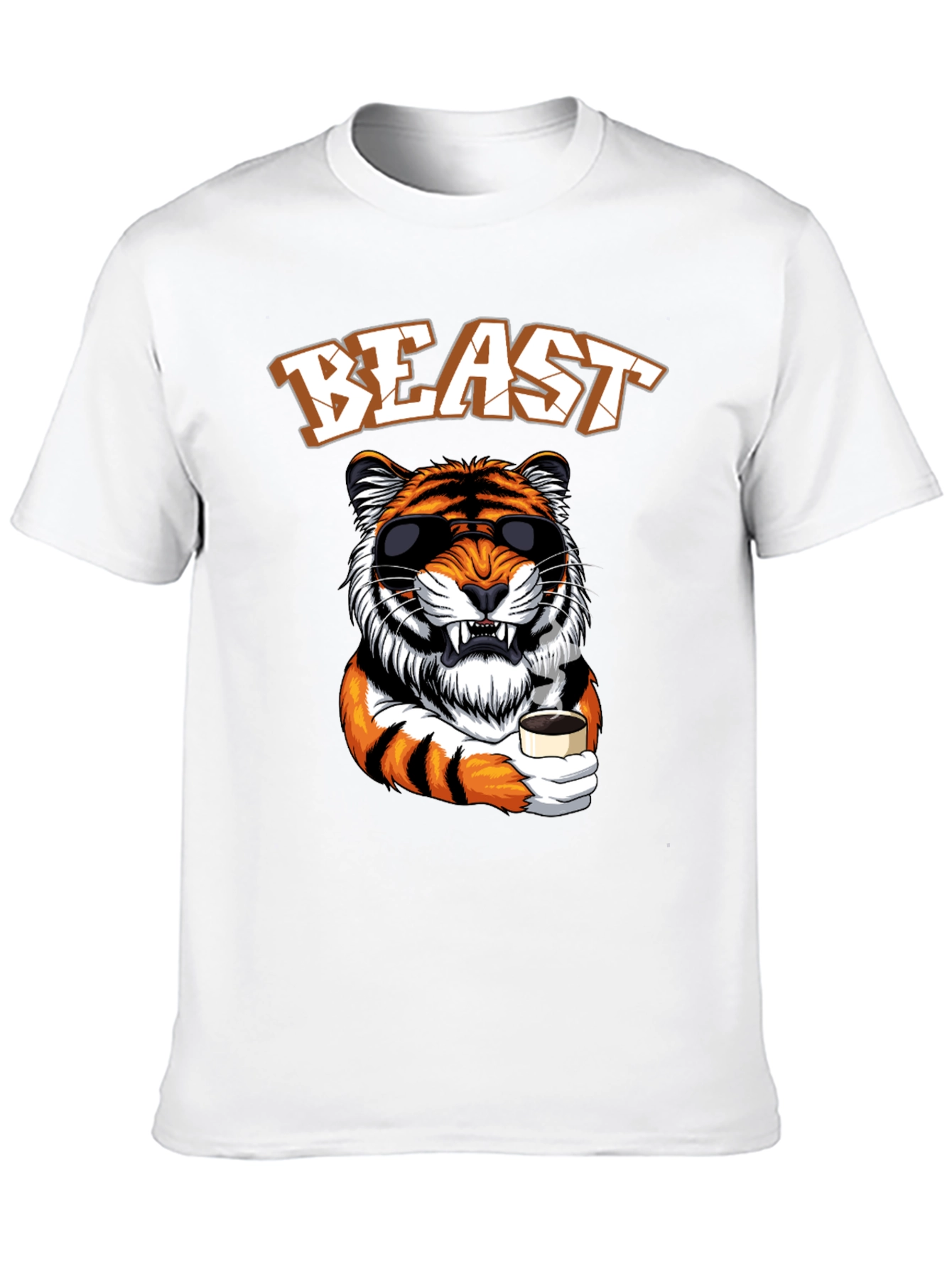 Beast Mode Tiger Graphic Tee - Cool Animal Design