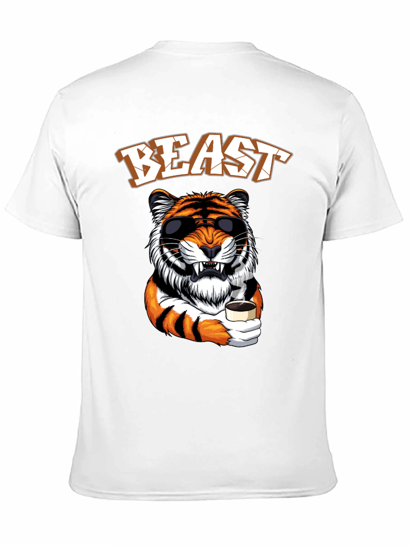 Beast Mode Tiger Graphic Tee - Cool Animal Design