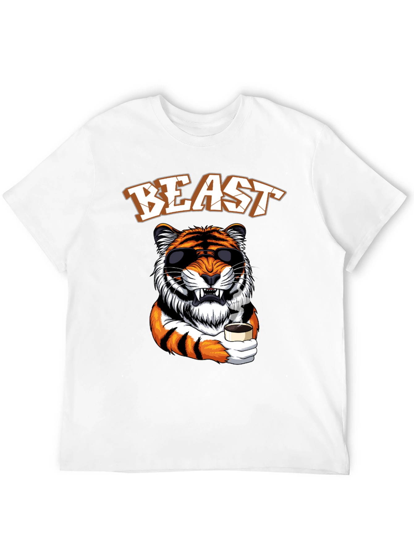 Beast Mode Tiger Graphic Tee - Cool Animal Design