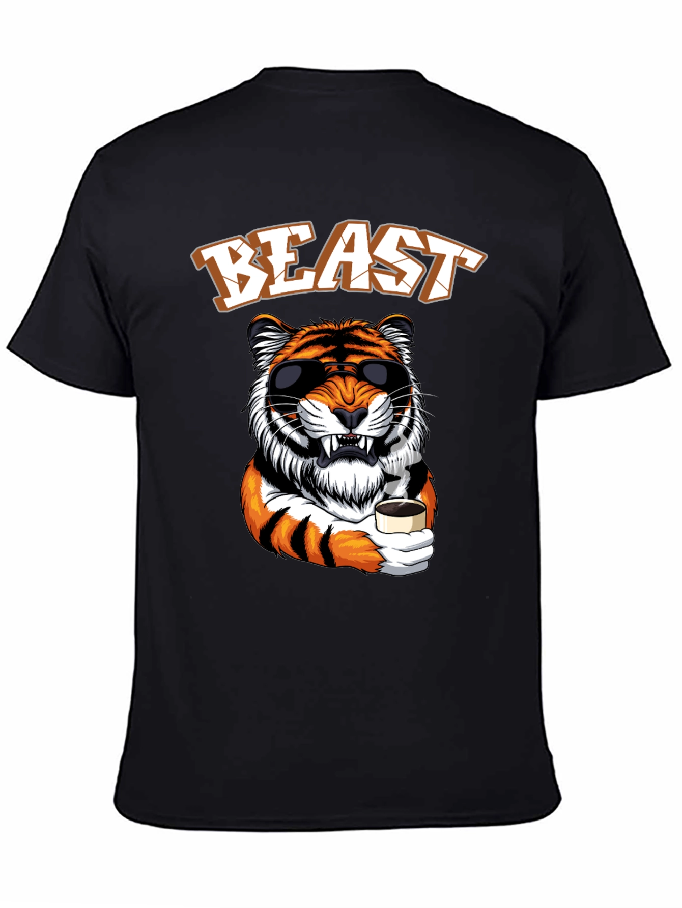 Beast Mode Tiger Graphic Tee - Cool Animal Design