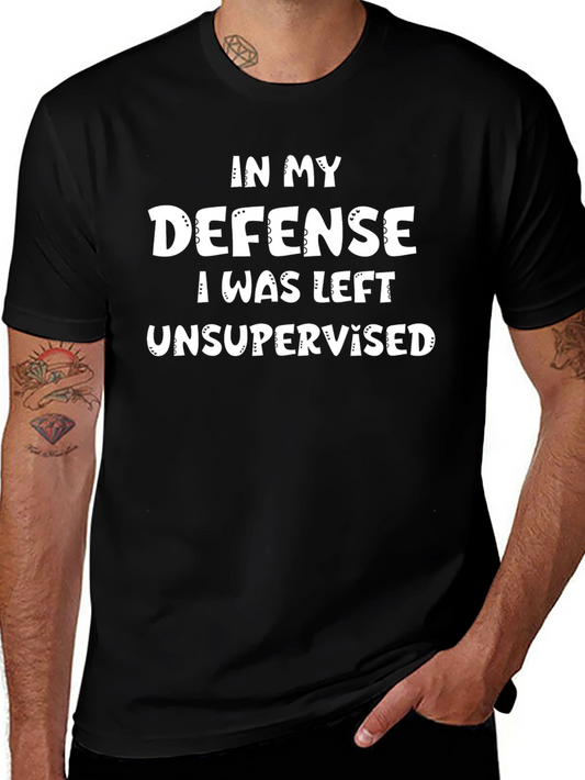 Funny In My Defense Graphic Tee