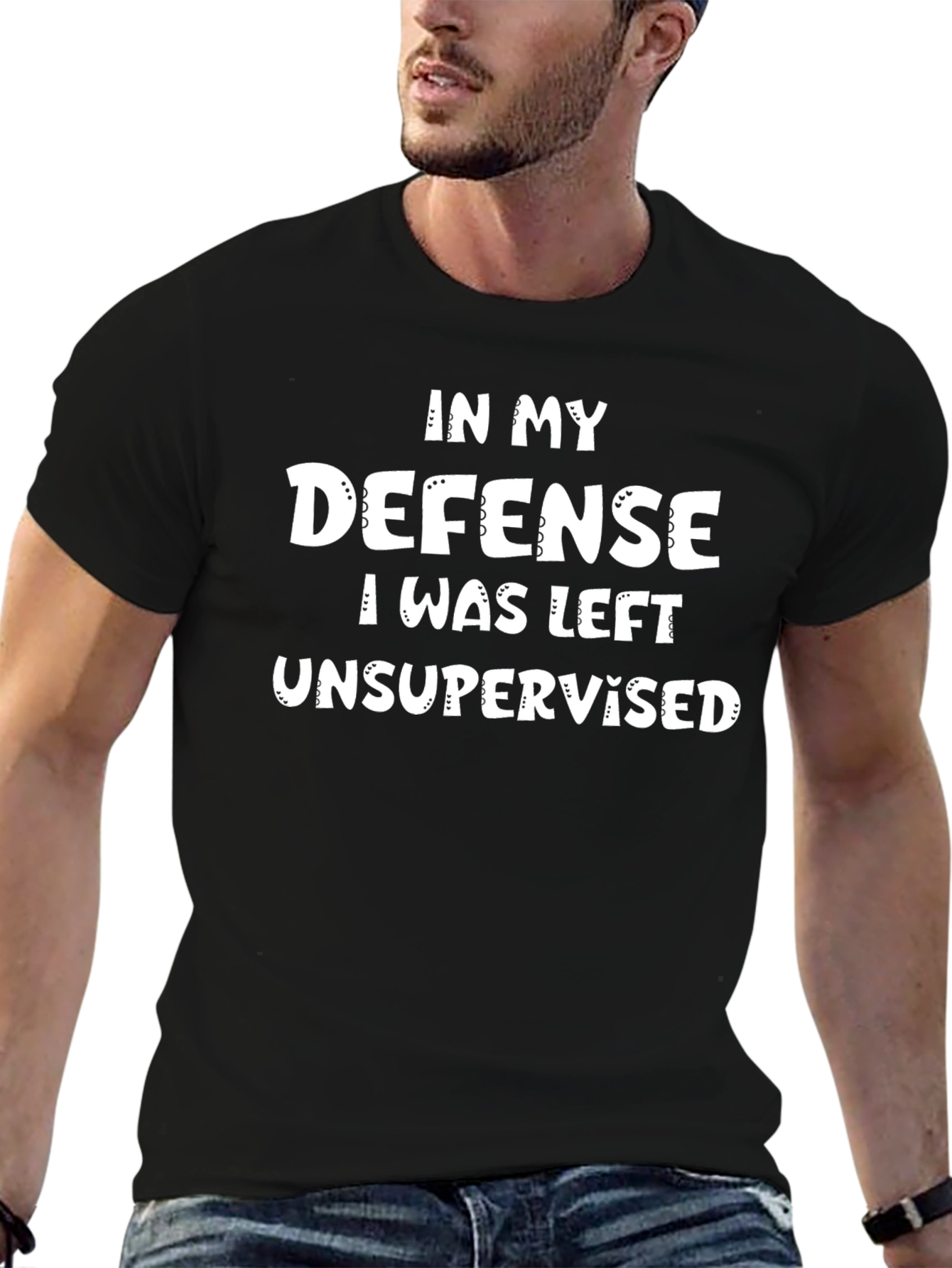 Funny In My Defense Graphic Tee