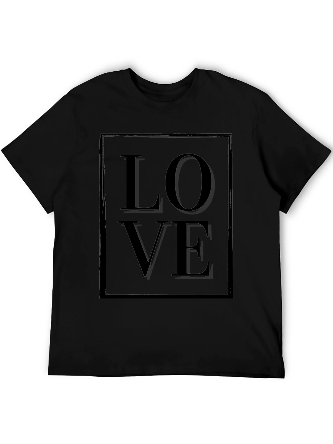 Modern Love Graphic Tee - Black Cotton Blend