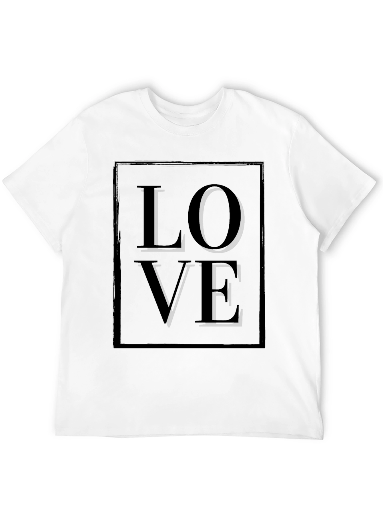 Modern Love Graphic Tee - Black Cotton Blend