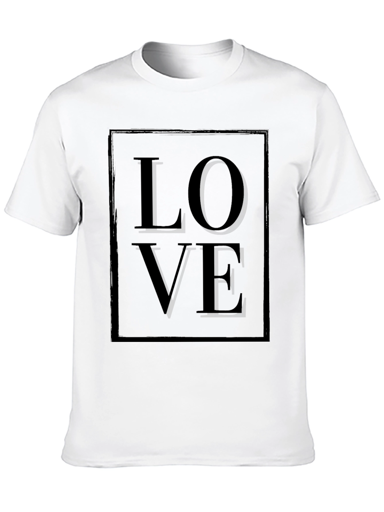 Modern Love Graphic Tee - Black Cotton Blend