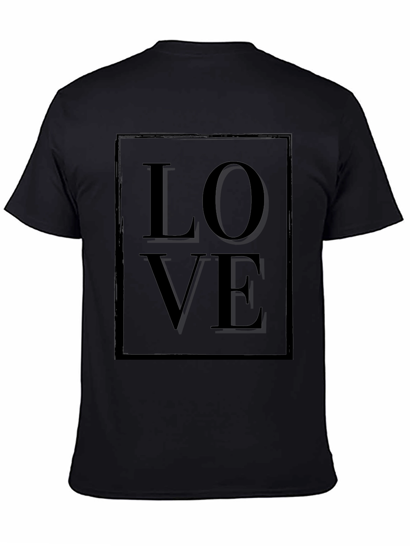 Modern Love Graphic Tee - Black Cotton Blend