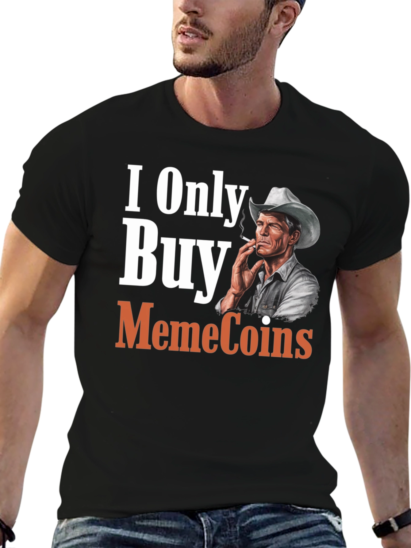 I Only Buy MemeCoins Black T-Shirt