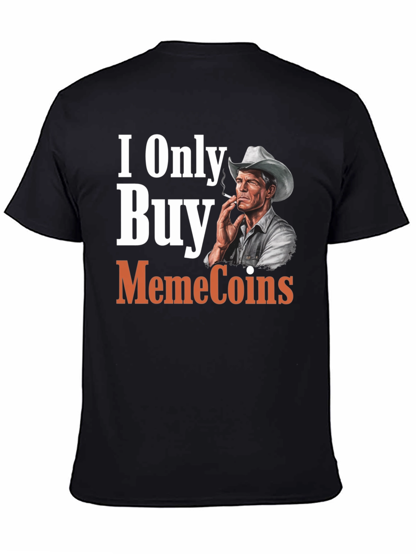 I Only Buy MemeCoins Black T-Shirt