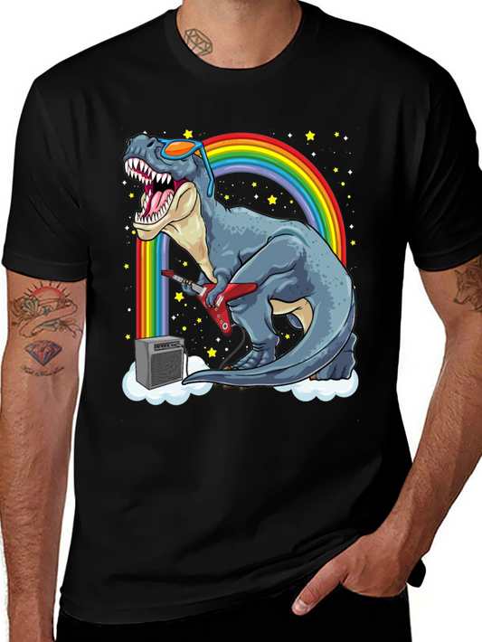 Dino Guitarist T-Shirt - Rock n Roll Dinosaur!