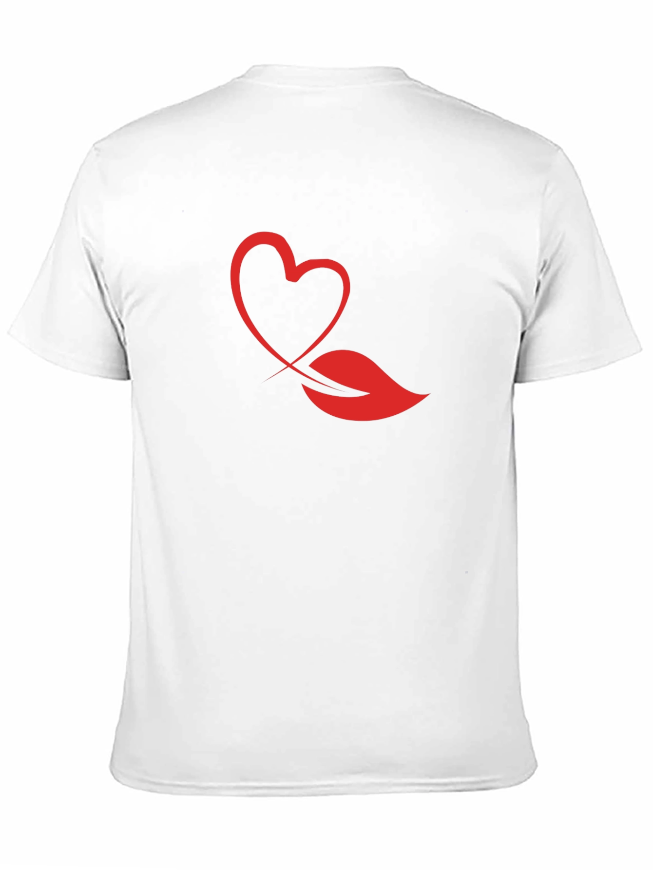 Heart & Lips Graphic Print Black T-Shirt