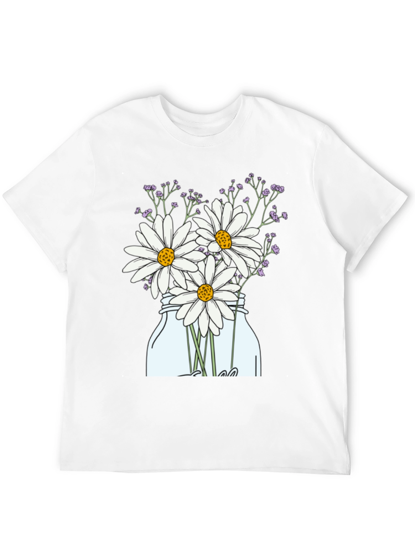 Daisy T-Shirt - Mason Jar Flower Graphic Tee
