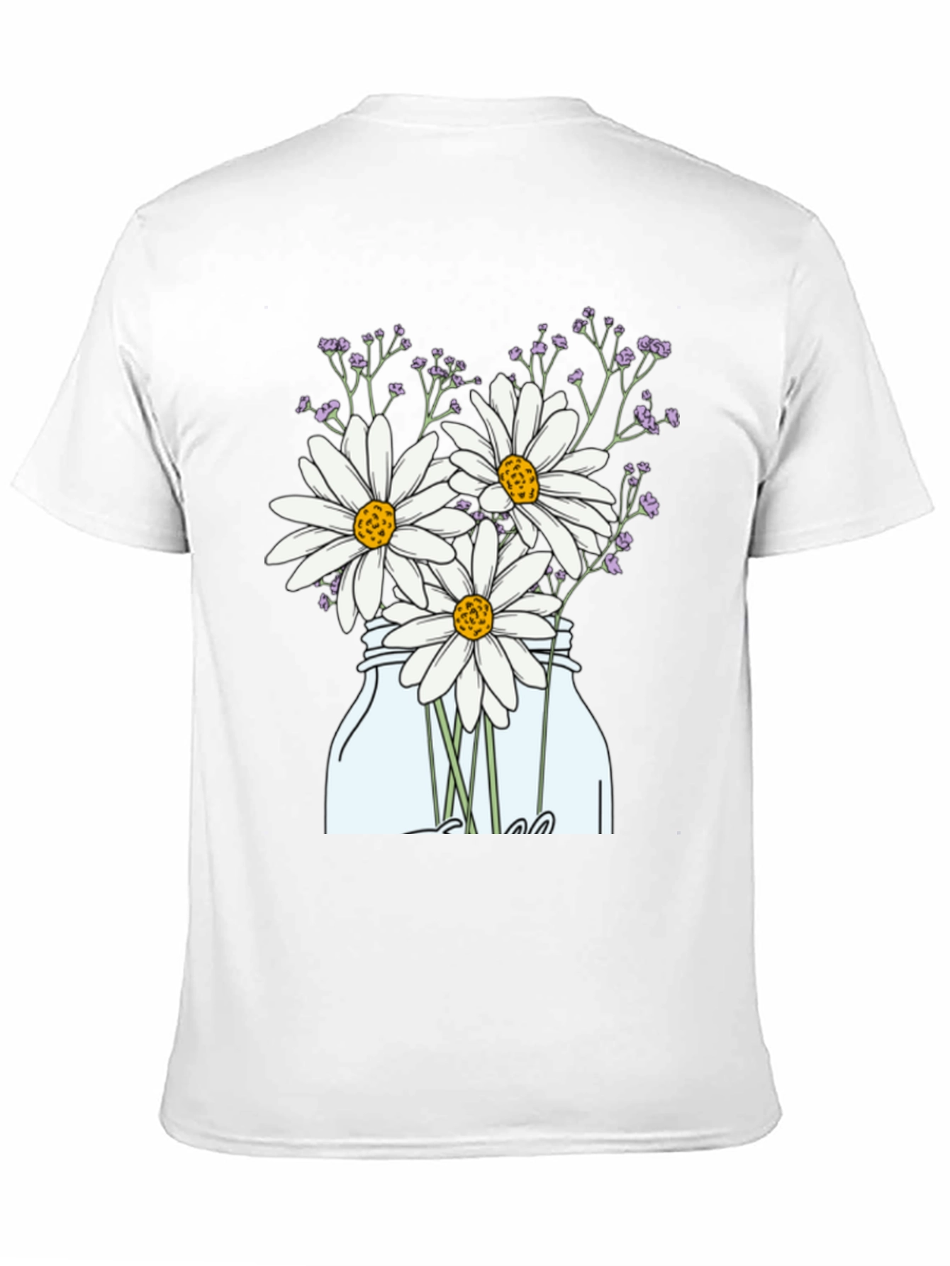 Daisy T-Shirt - Mason Jar Flower Graphic Tee