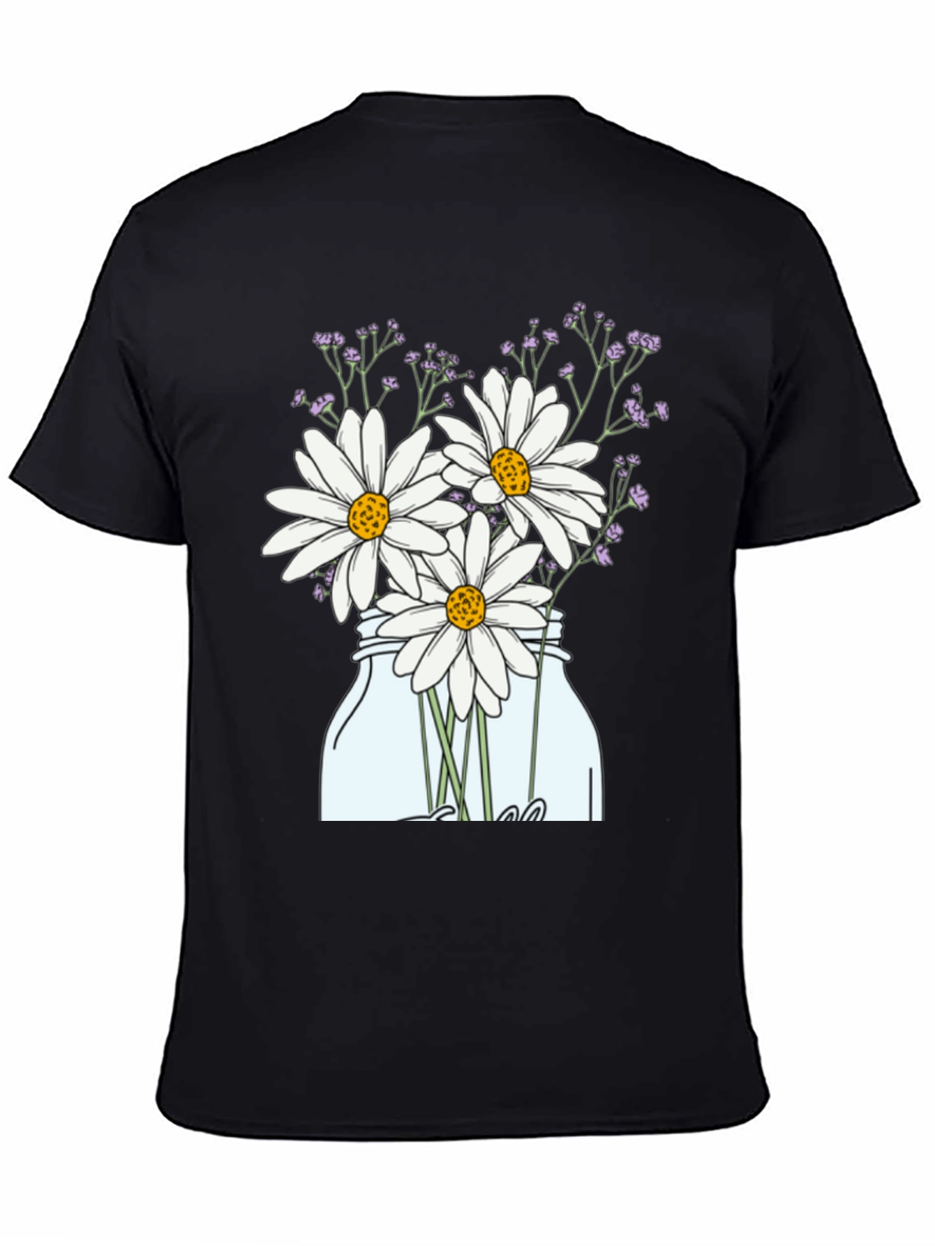 Daisy T-Shirt - Mason Jar Flower Graphic Tee