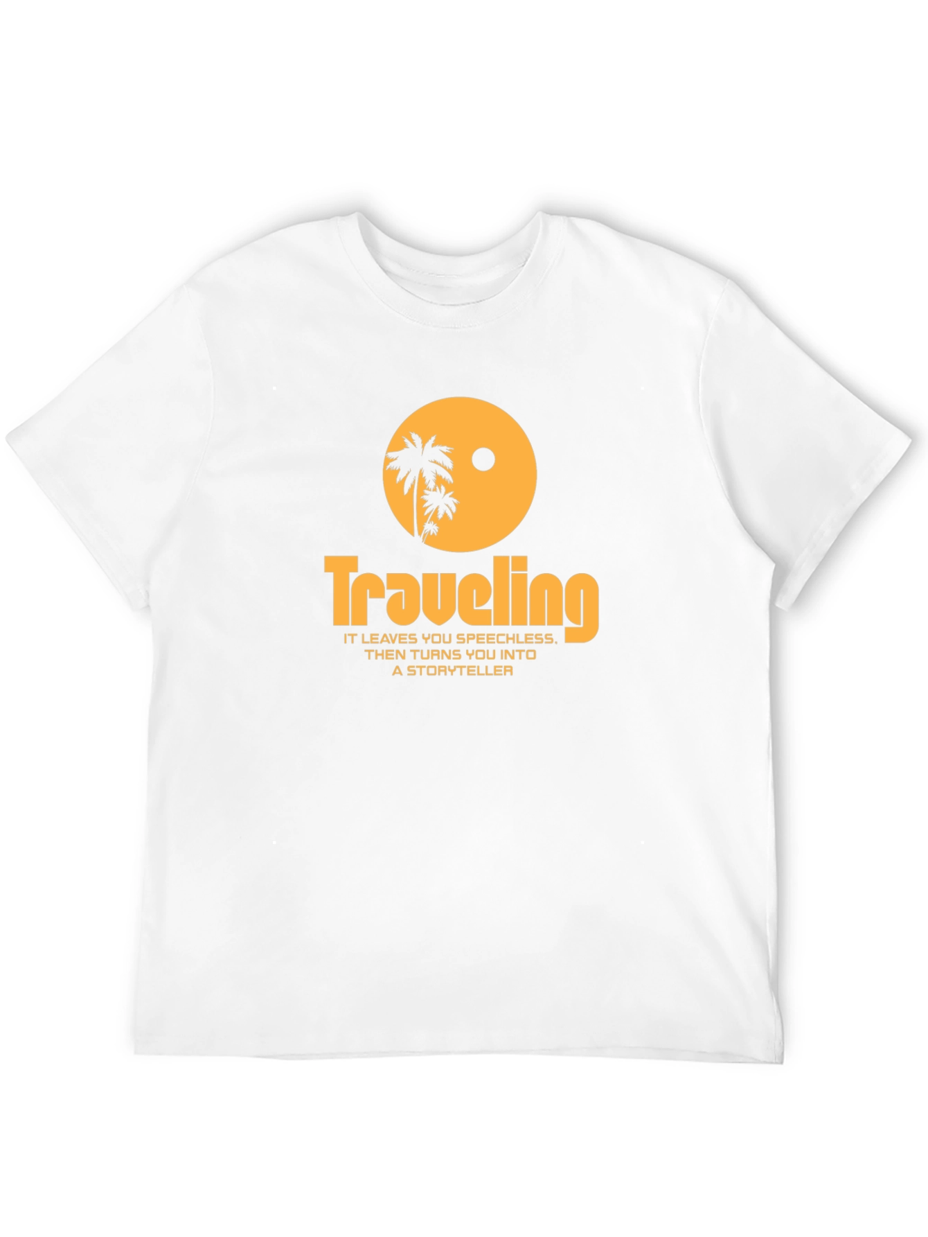 Traveling Palm Tree Graphic Tee - Black