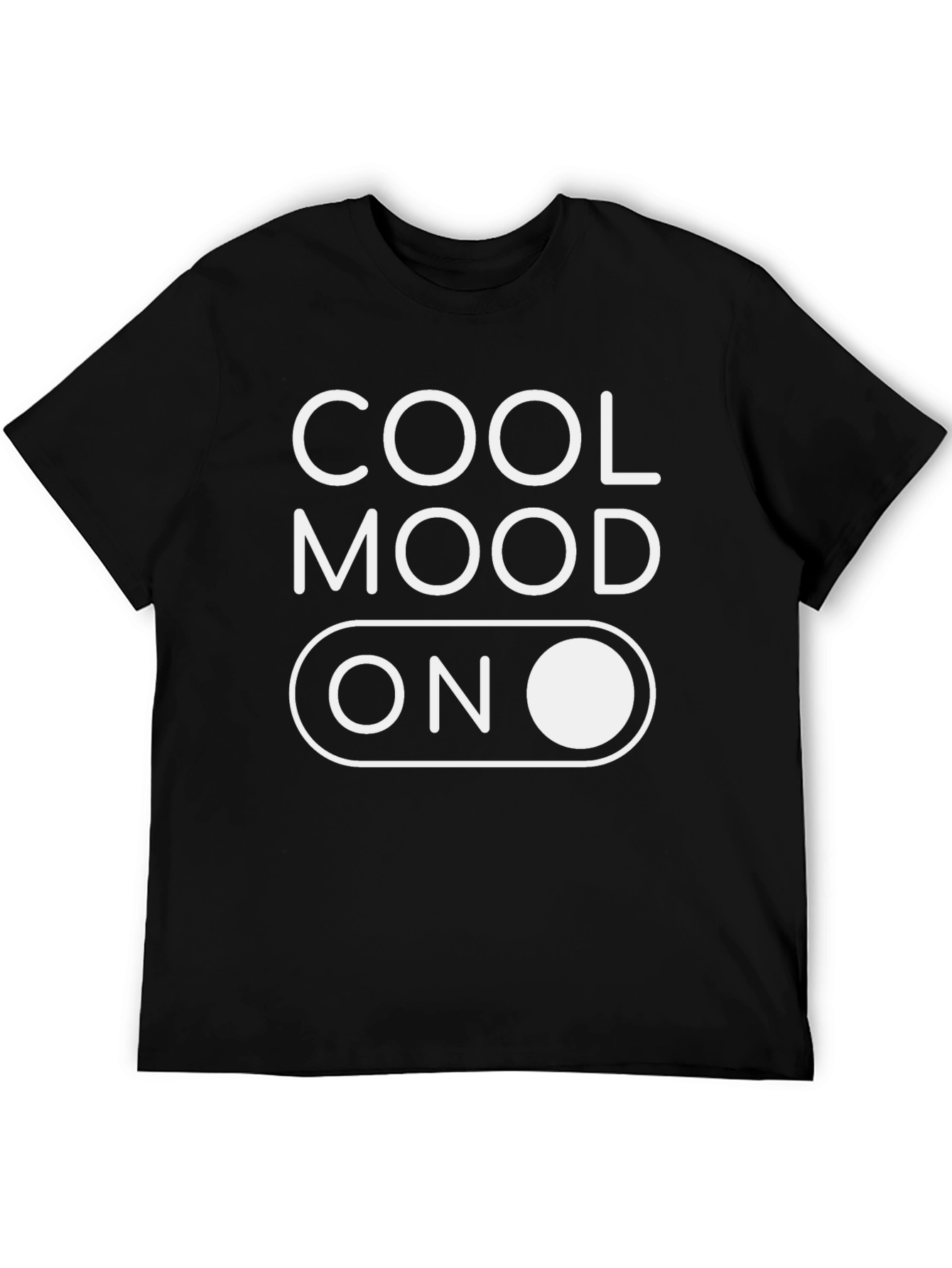 Cool Mood On Black Graphic T-Shirt
