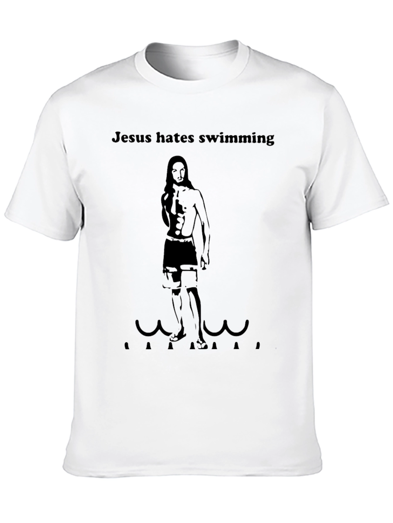 Jesus Hates Swimming Graphic T-Shirt