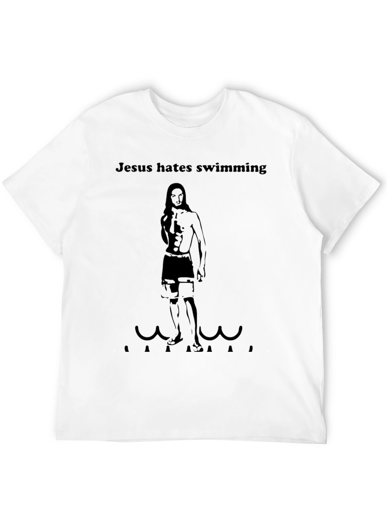 Jesus Hates Swimming Graphic T-Shirt