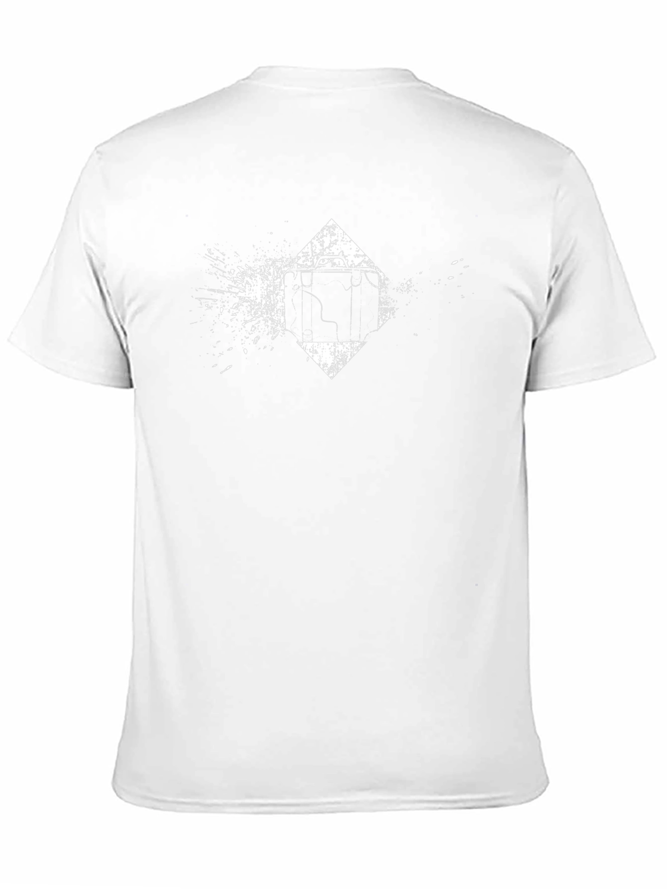 Distressed Suitcase Graphic Tee - Black Cotton