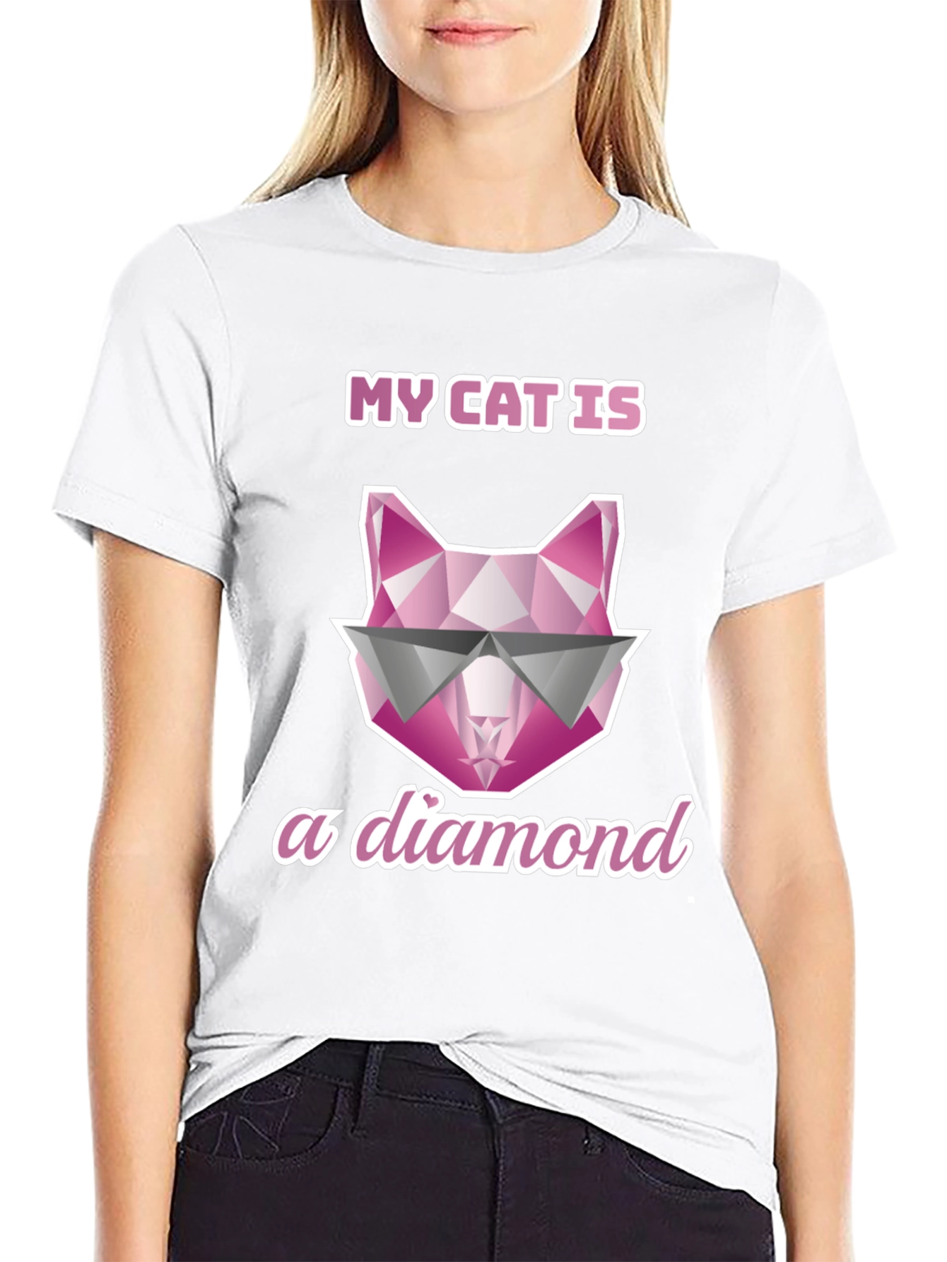 My Cat Is A Diamond Graphic Tee
