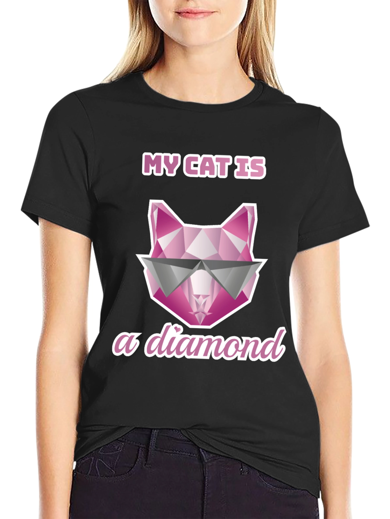 My Cat Is A Diamond Graphic Tee