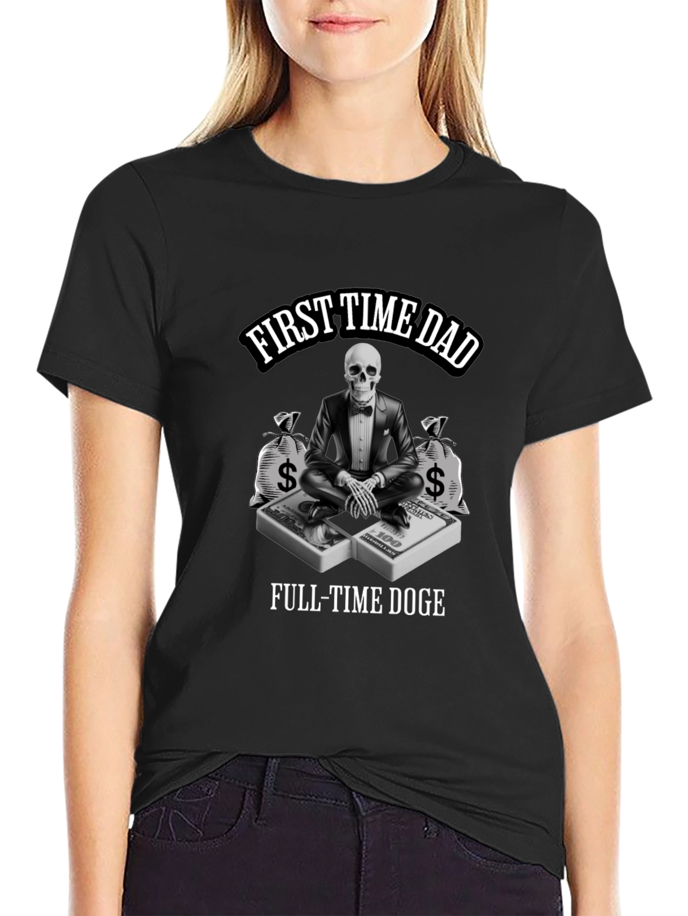First Time Dad Full-Time Doge T-Shirt